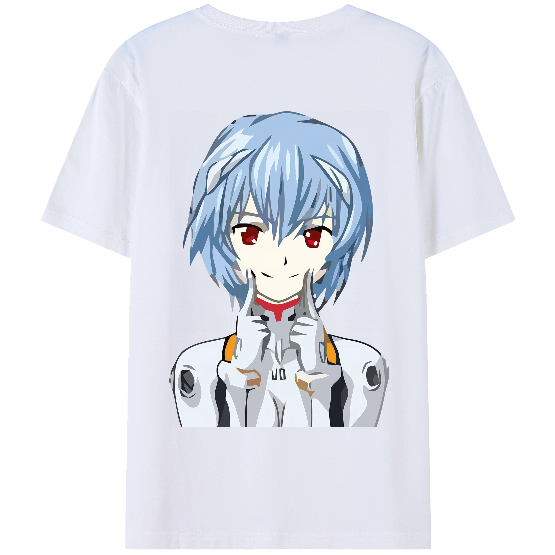 （画像用） EVA 新世紀エヴァンゲリオン 綿100％ メンズ半袖Tシャツ（バックプリント） 通気性