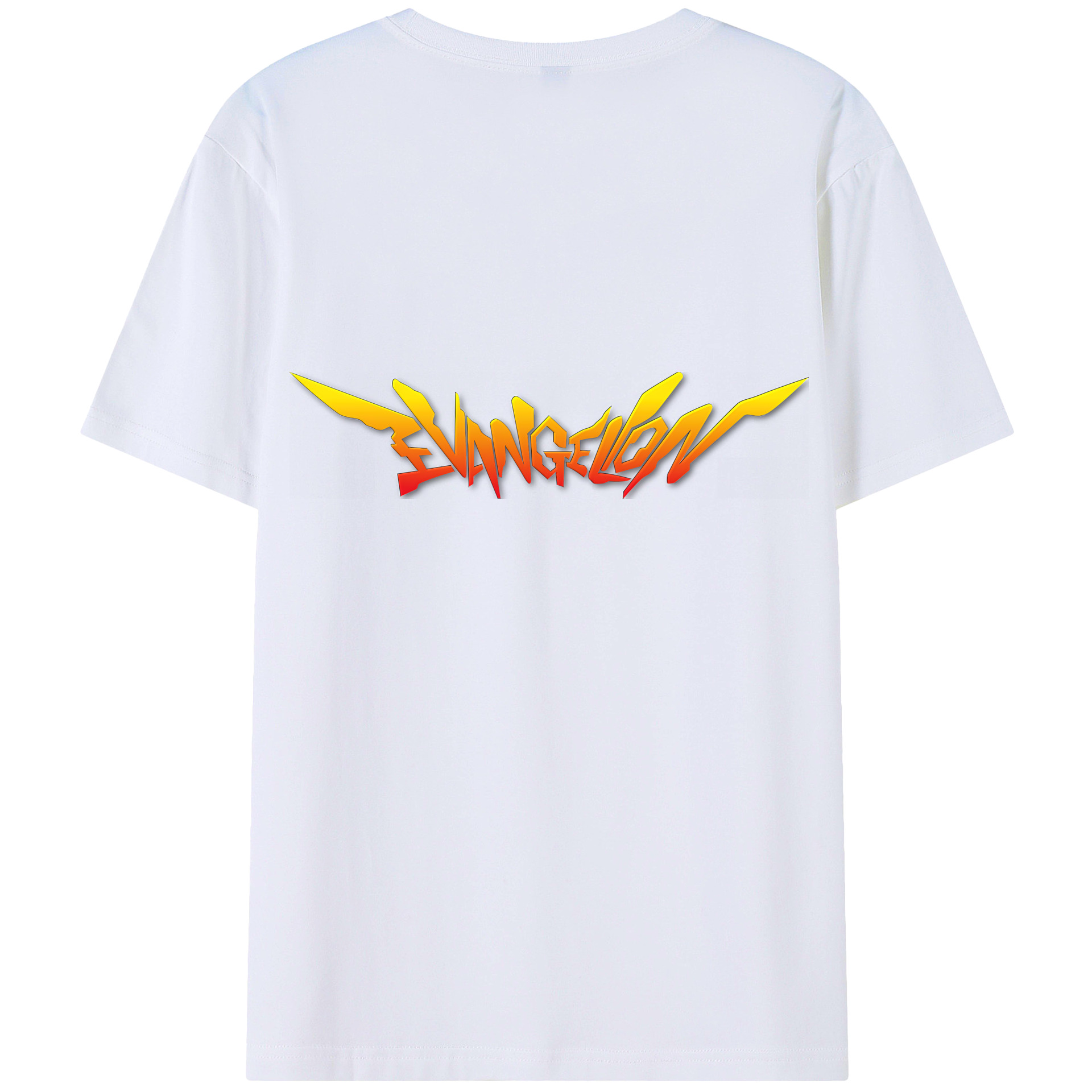 （画像用） EVA 新世紀エヴァンゲリオン 綿100％ メンズ半袖Tシャツ（バックプリント） 通気性