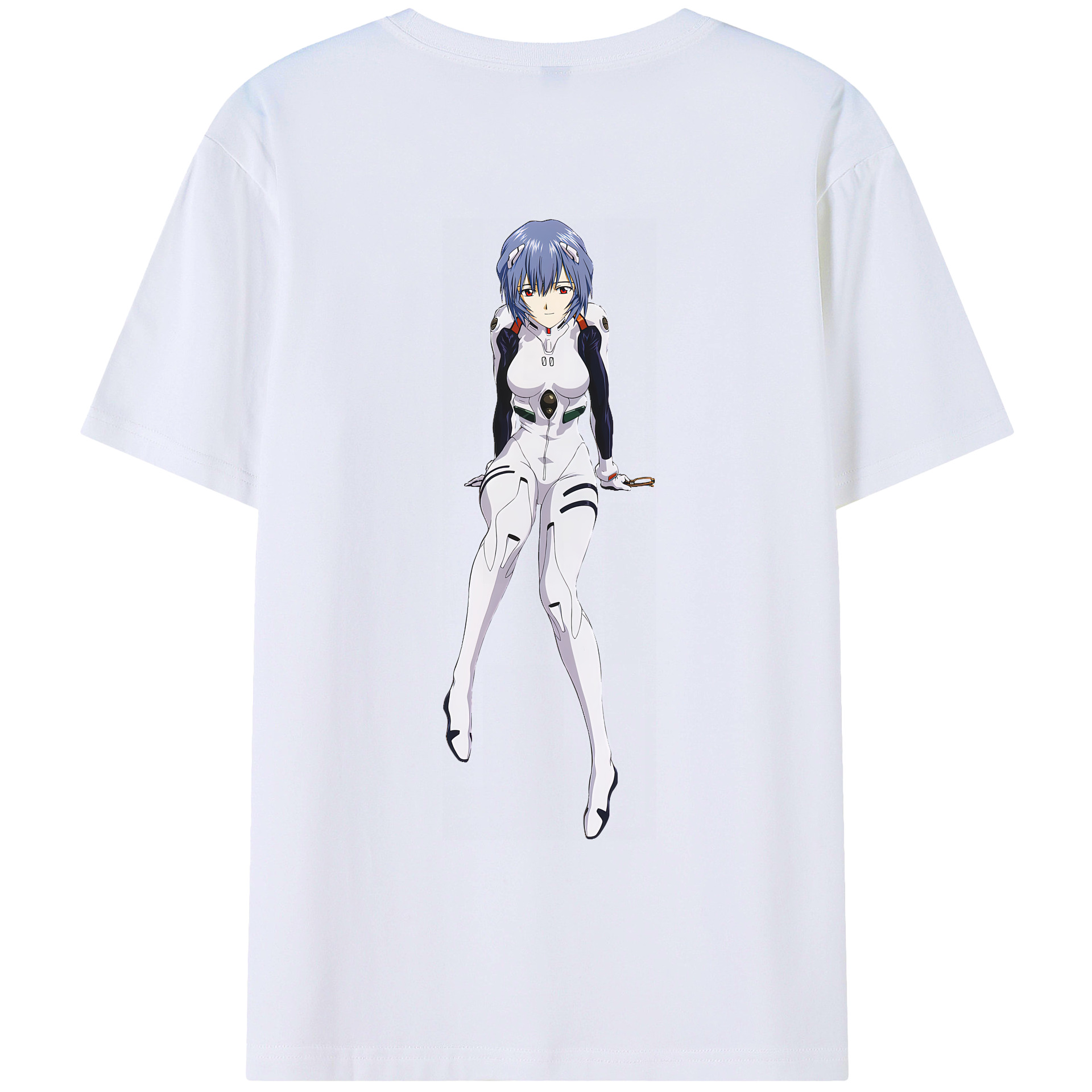 （画像用） EVA 新世紀エヴァンゲリオン 綿100％ メンズ半袖Tシャツ（バックプリント） 通気性