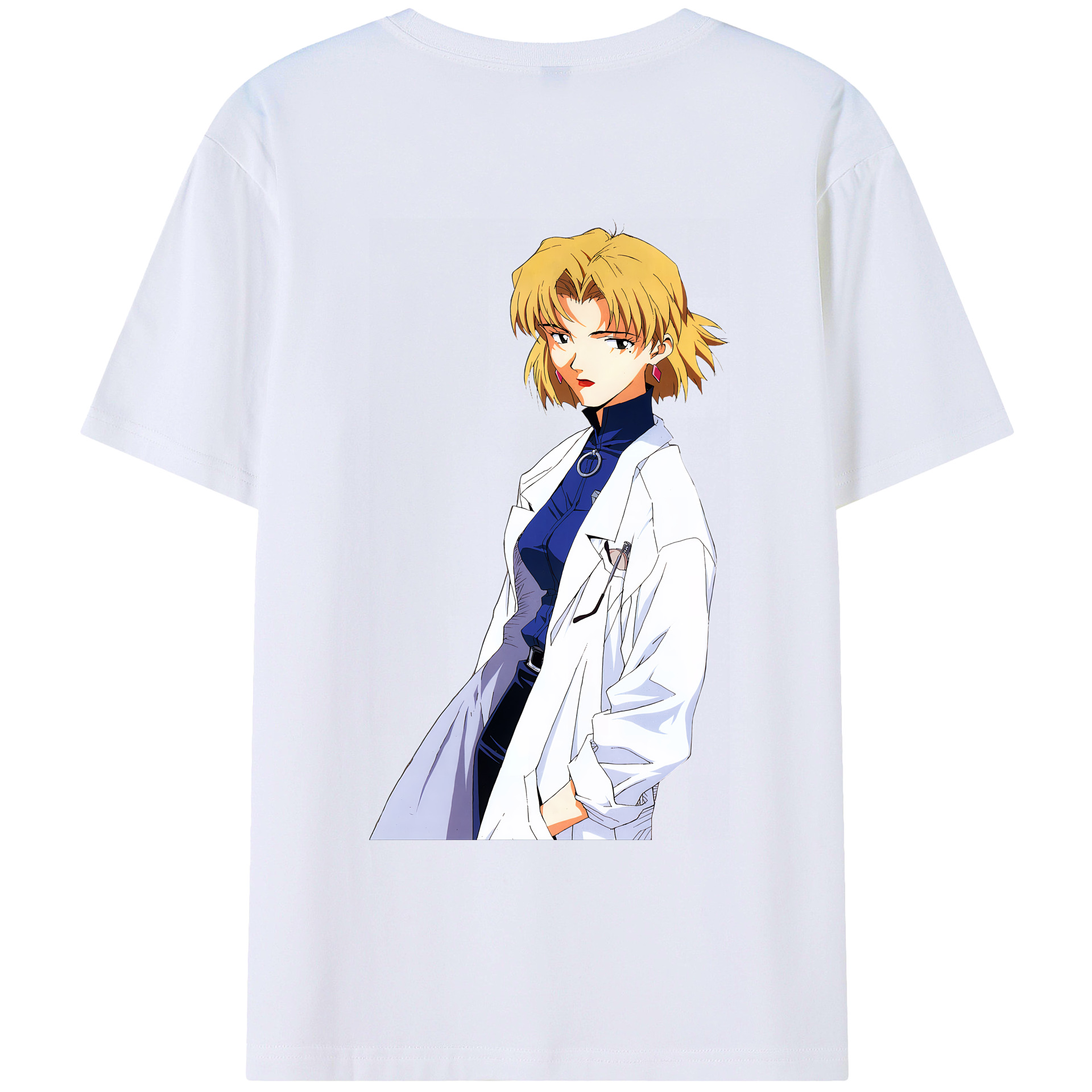 （画像用） EVA 新世紀エヴァンゲリオン 綿100％ メンズ半袖Tシャツ（バックプリント） 通気性