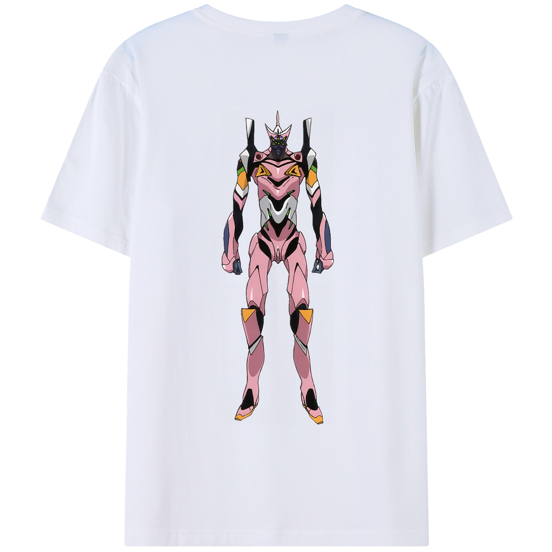 （画像用） EVA 新世紀エヴァンゲリオン 綿100％ メンズ半袖Tシャツ（バックプリント） 通気性