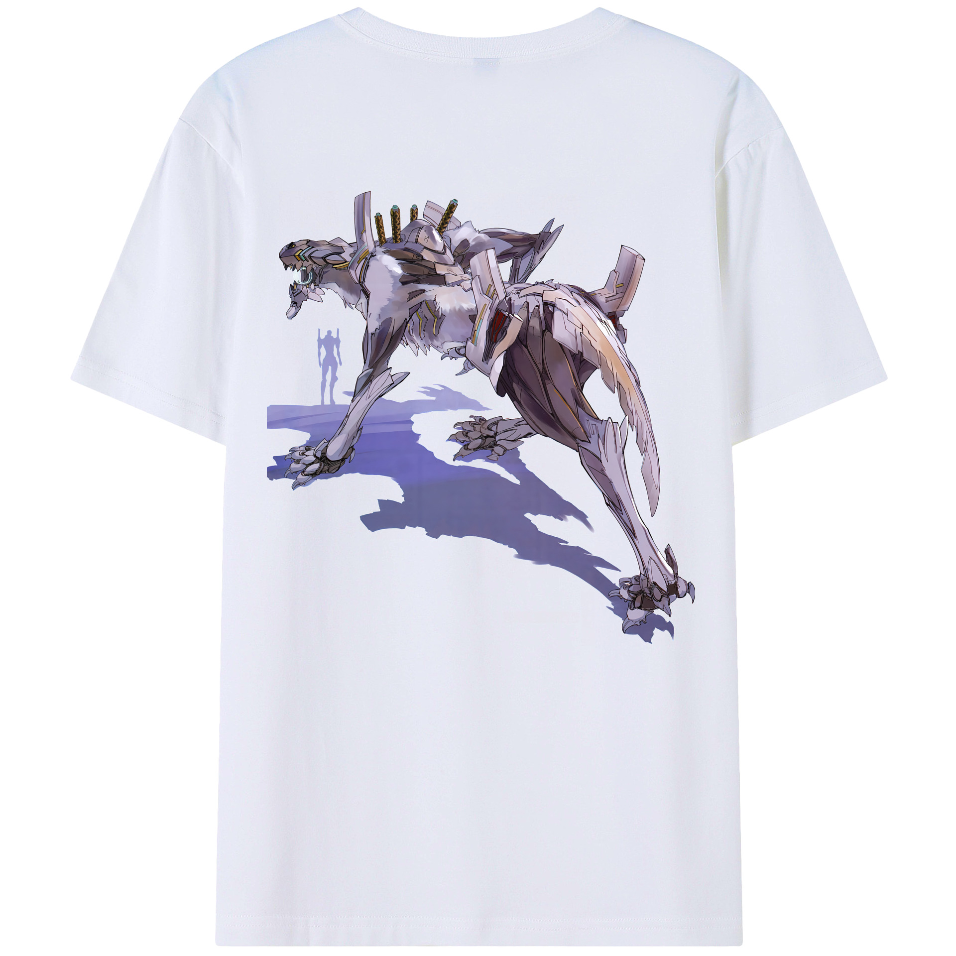 （画像用） EVA 新世紀エヴァンゲリオン 綿100％ メンズ半袖Tシャツ（バックプリント） 通気性