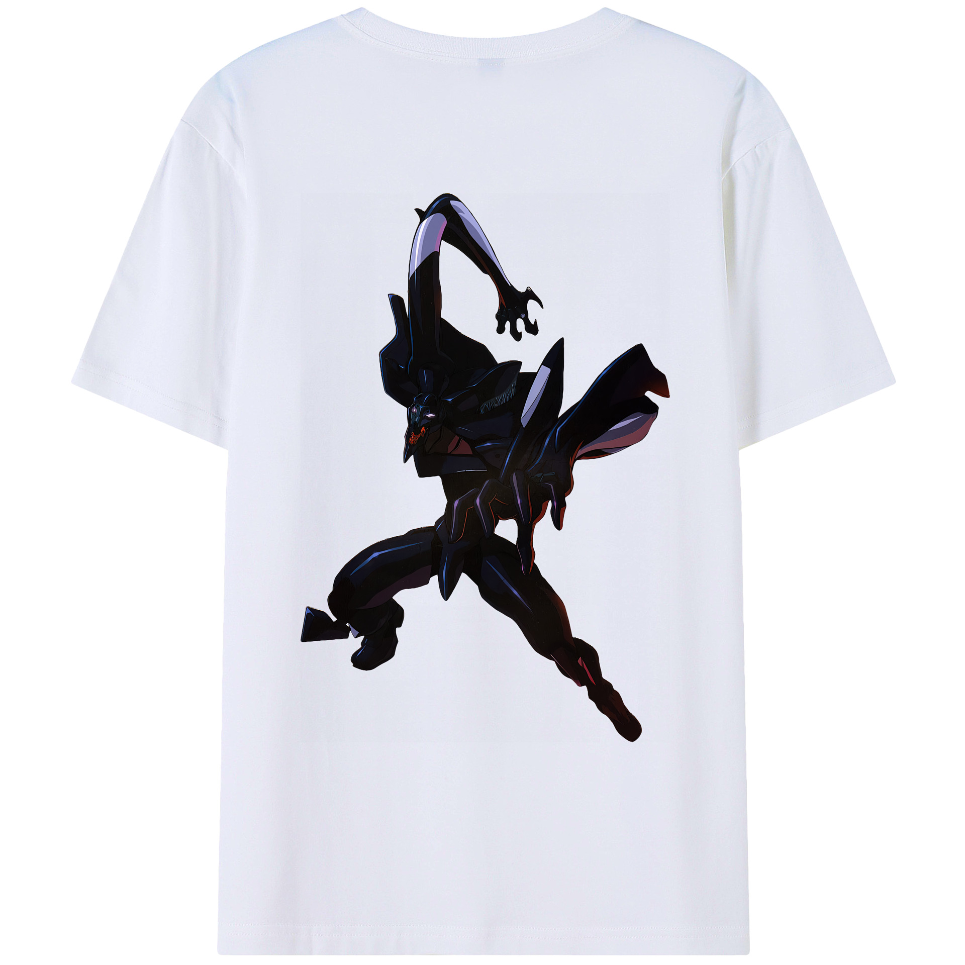 （画像用） EVA 新世紀エヴァンゲリオン 綿100％ メンズ半袖Tシャツ（バックプリント） 通気性