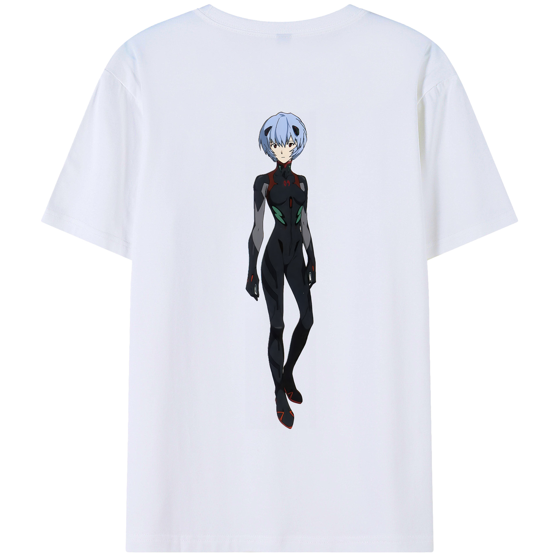 （画像用） EVA 新世紀エヴァンゲリオン 綿100％ メンズ半袖Tシャツ（バックプリント） 通気性