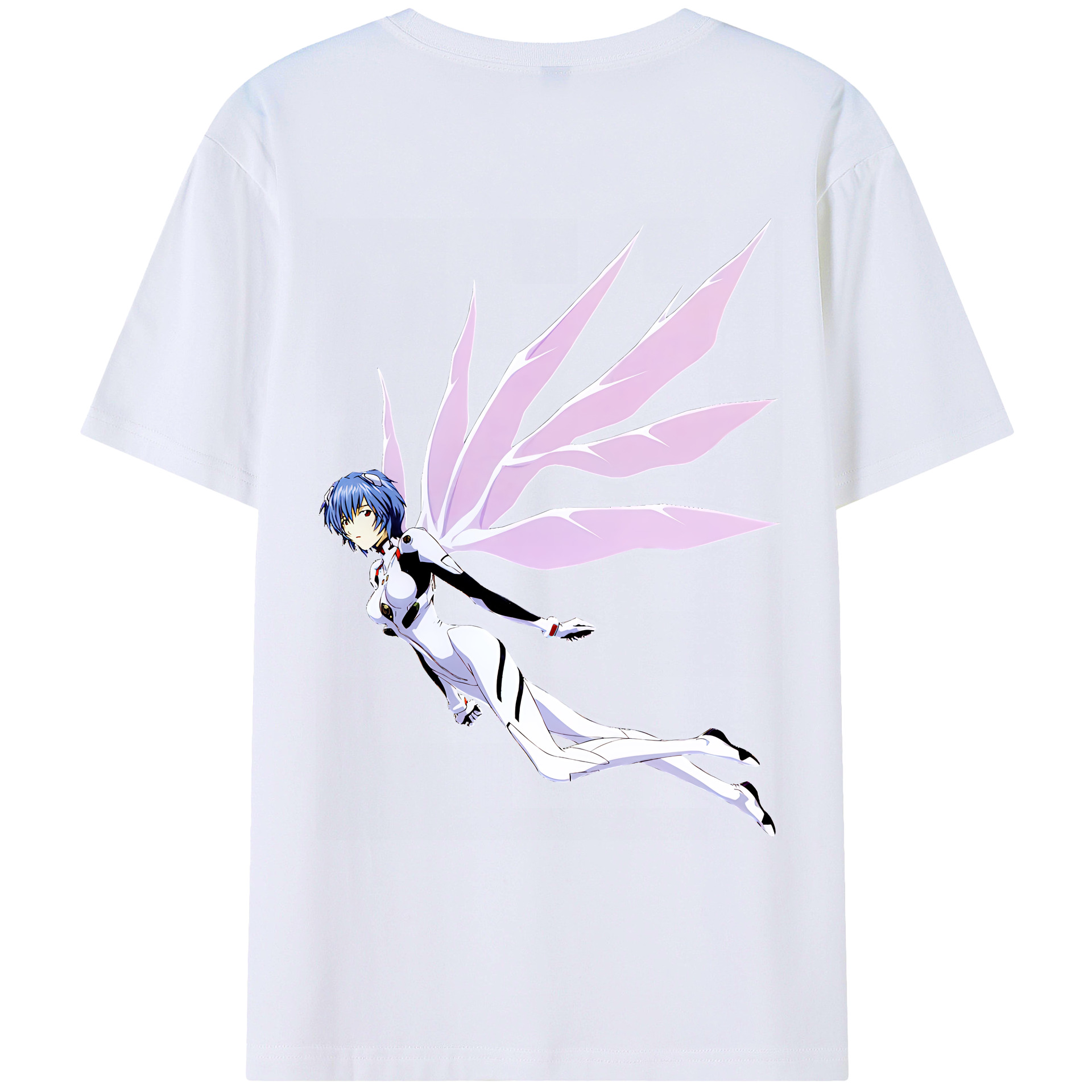 （画像用） EVA 新世紀エヴァンゲリオン 綿100％ メンズ半袖Tシャツ（バックプリント） 通気性