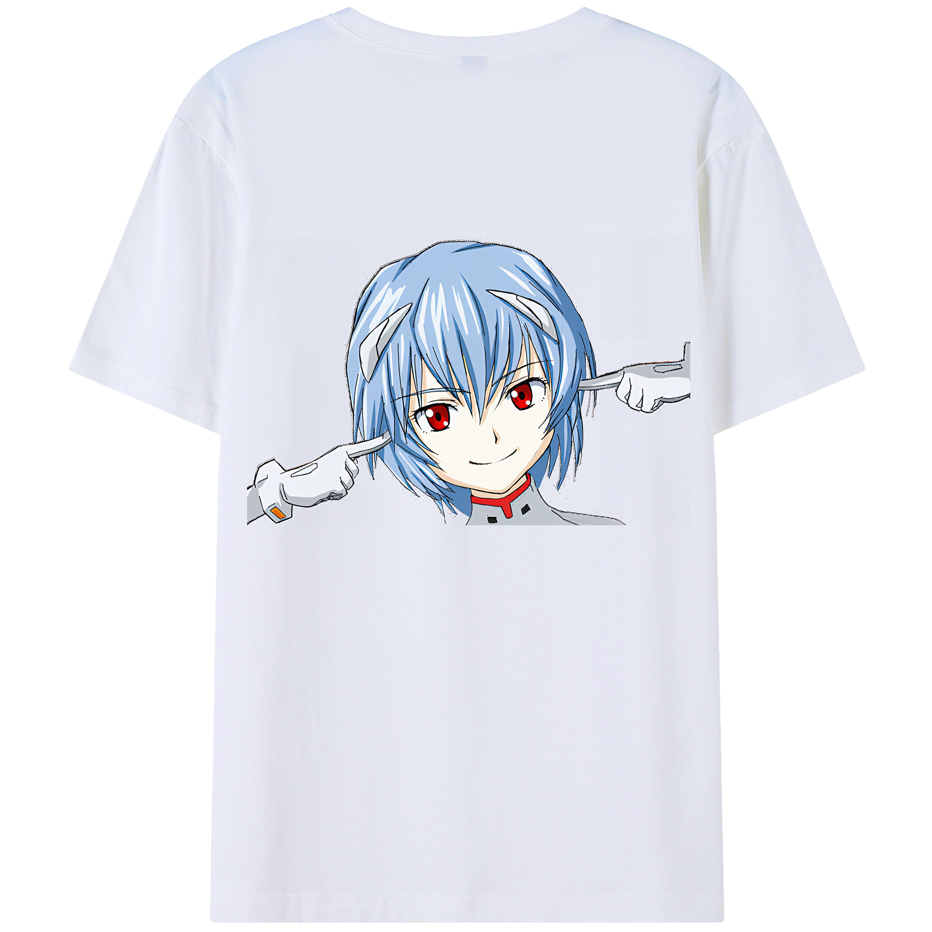 （画像用） EVA 新世紀エヴァンゲリオン 綿100％ メンズ半袖Tシャツ（バックプリント） 通気性
