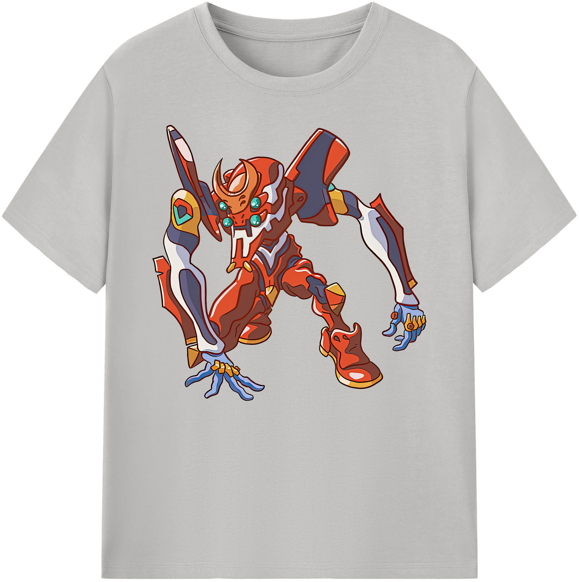（画像用） EVA 新世紀エヴァンゲリオン 綿100％ メンズ半袖Tシャツ｜肌触りやわらか＆通気性