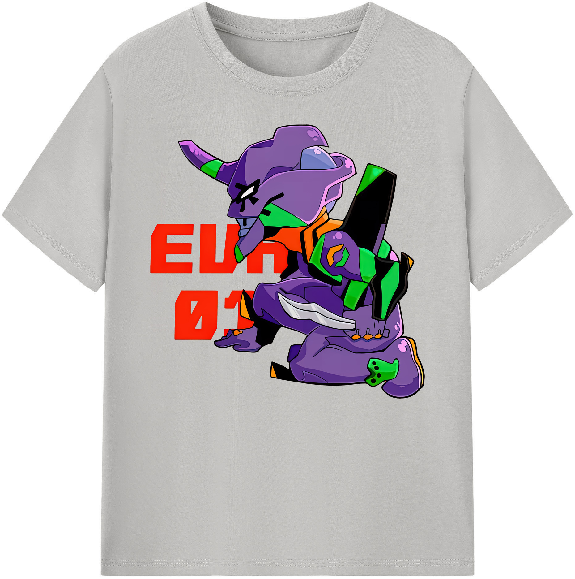 （画像用） EVA 新世紀エヴァンゲリオン 綿100％ メンズ半袖Tシャツ｜肌触りやわらか＆通気性
