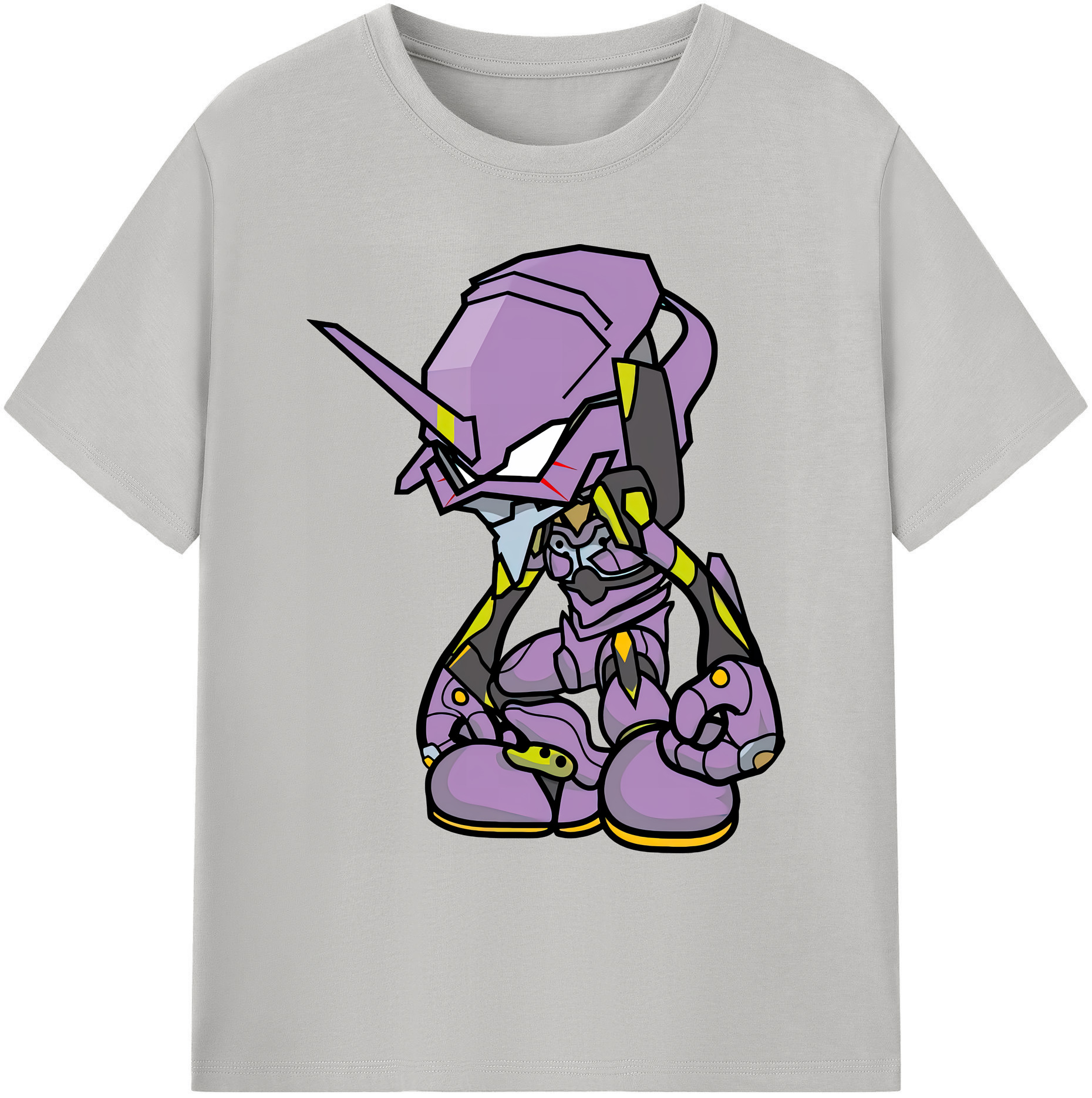 （画像用） EVA 新世紀エヴァンゲリオン 綿100％ メンズ半袖Tシャツ｜肌触りやわらか＆通気性
