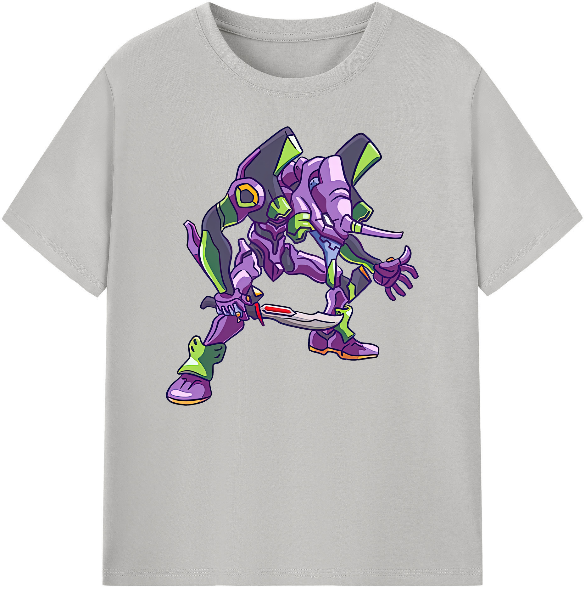 （画像用） EVA 新世紀エヴァンゲリオン 綿100％ メンズ半袖Tシャツ｜肌触りやわらか＆通気性