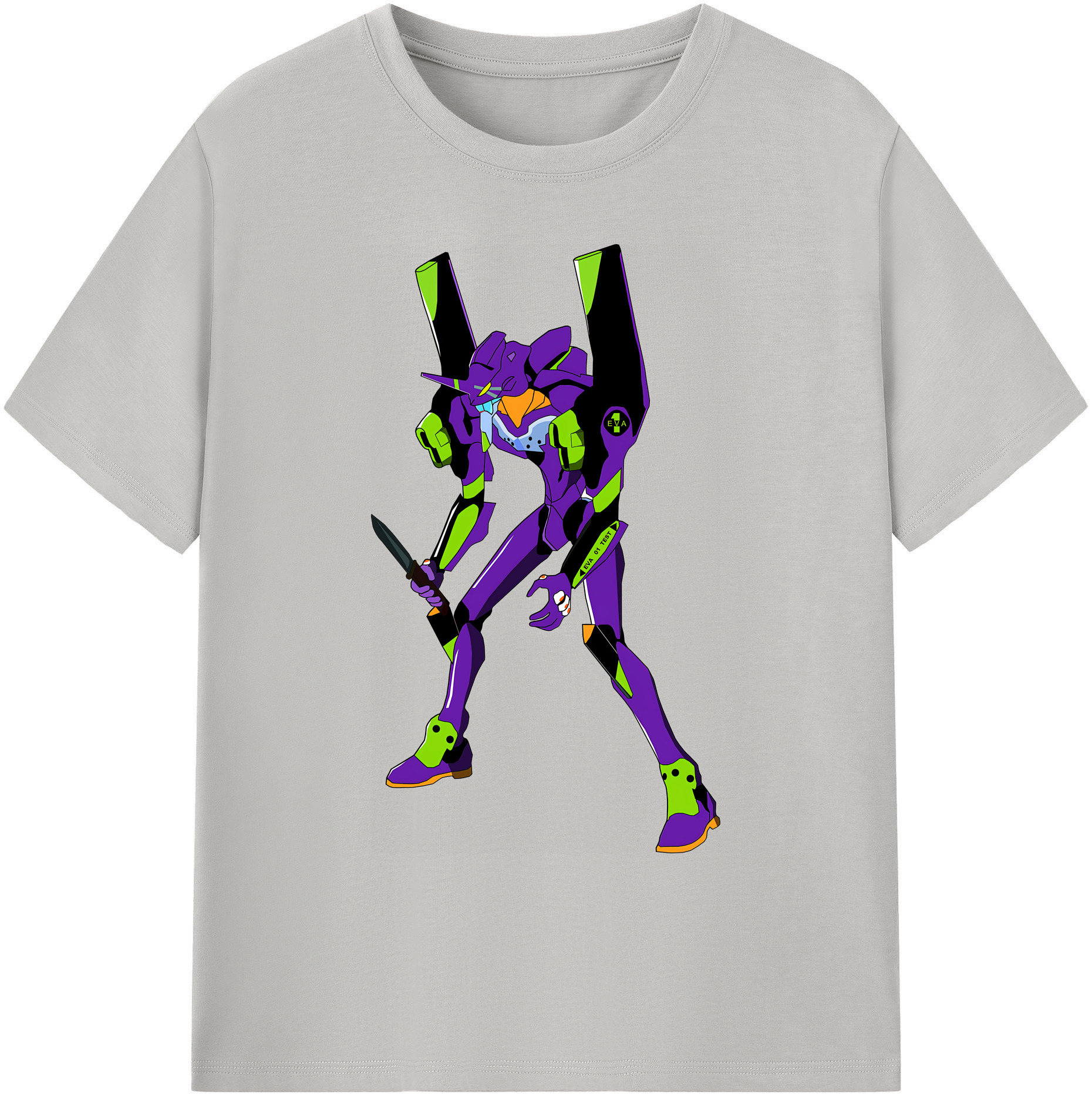 （画像用） EVA 新世紀エヴァンゲリオン 綿100％ メンズ半袖Tシャツ｜肌触りやわらか＆通気性