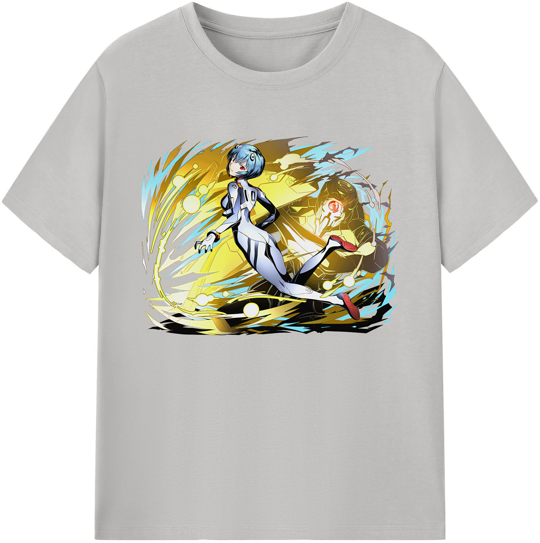 （画像用） EVA 新世紀エヴァンゲリオン 綿100％ メンズ半袖Tシャツ｜肌触りやわらか＆通気性