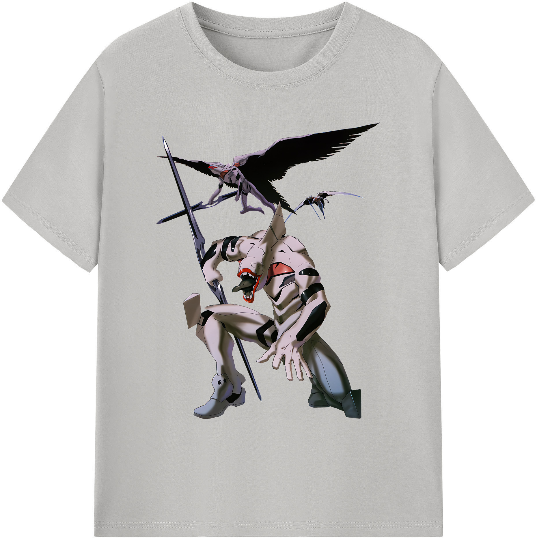 （画像用） EVA 新世紀エヴァンゲリオン 綿100％ メンズ半袖Tシャツ｜肌触りやわらか＆通気性