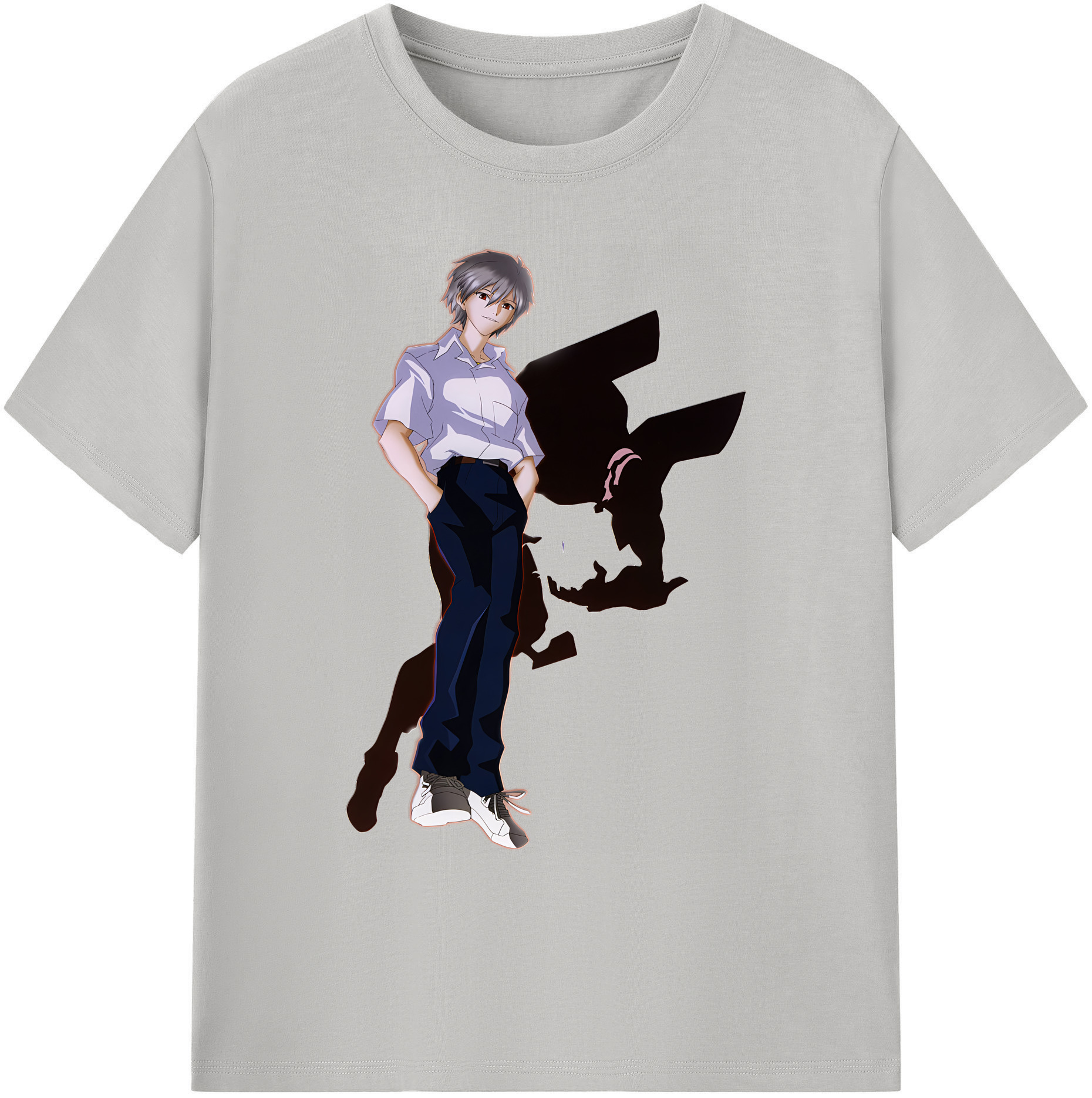 （画像用） EVA 新世紀エヴァンゲリオン 綿100％ メンズ半袖Tシャツ｜肌触りやわらか＆通気性
