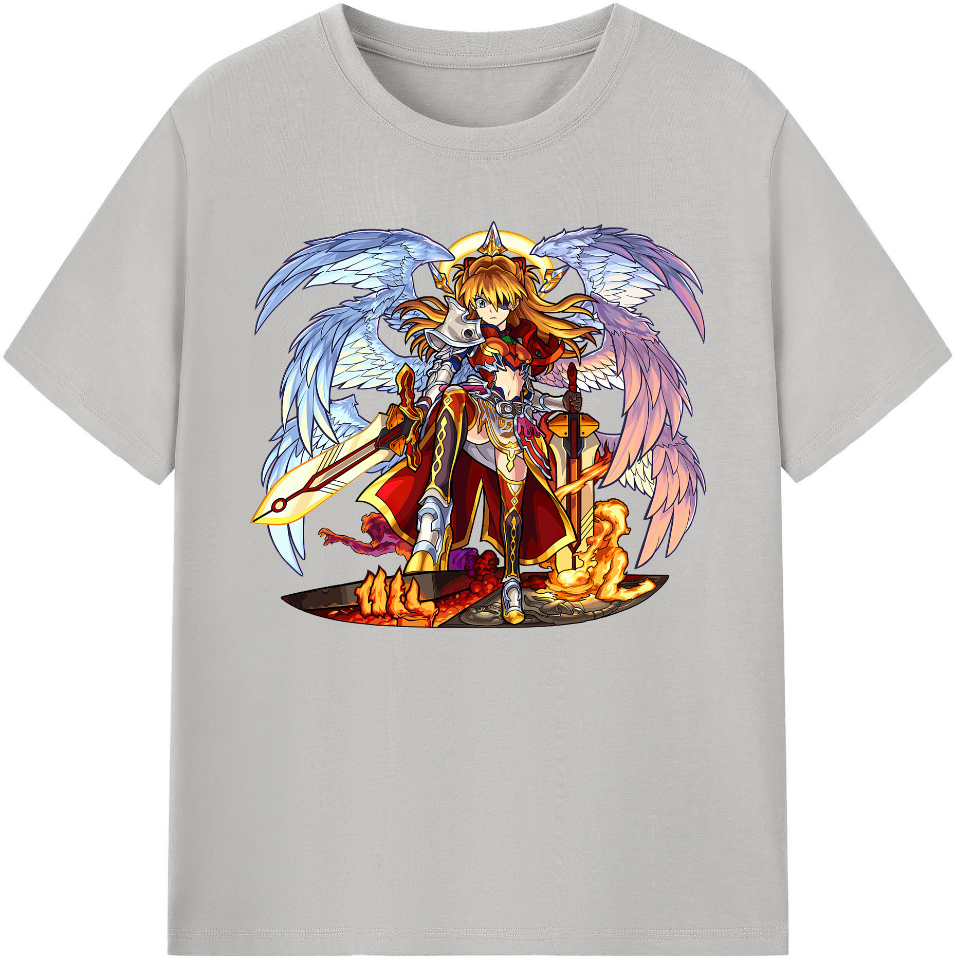 （画像用） EVA 新世紀エヴァンゲリオン 綿100％ メンズ半袖Tシャツ｜肌触りやわらか＆通気性