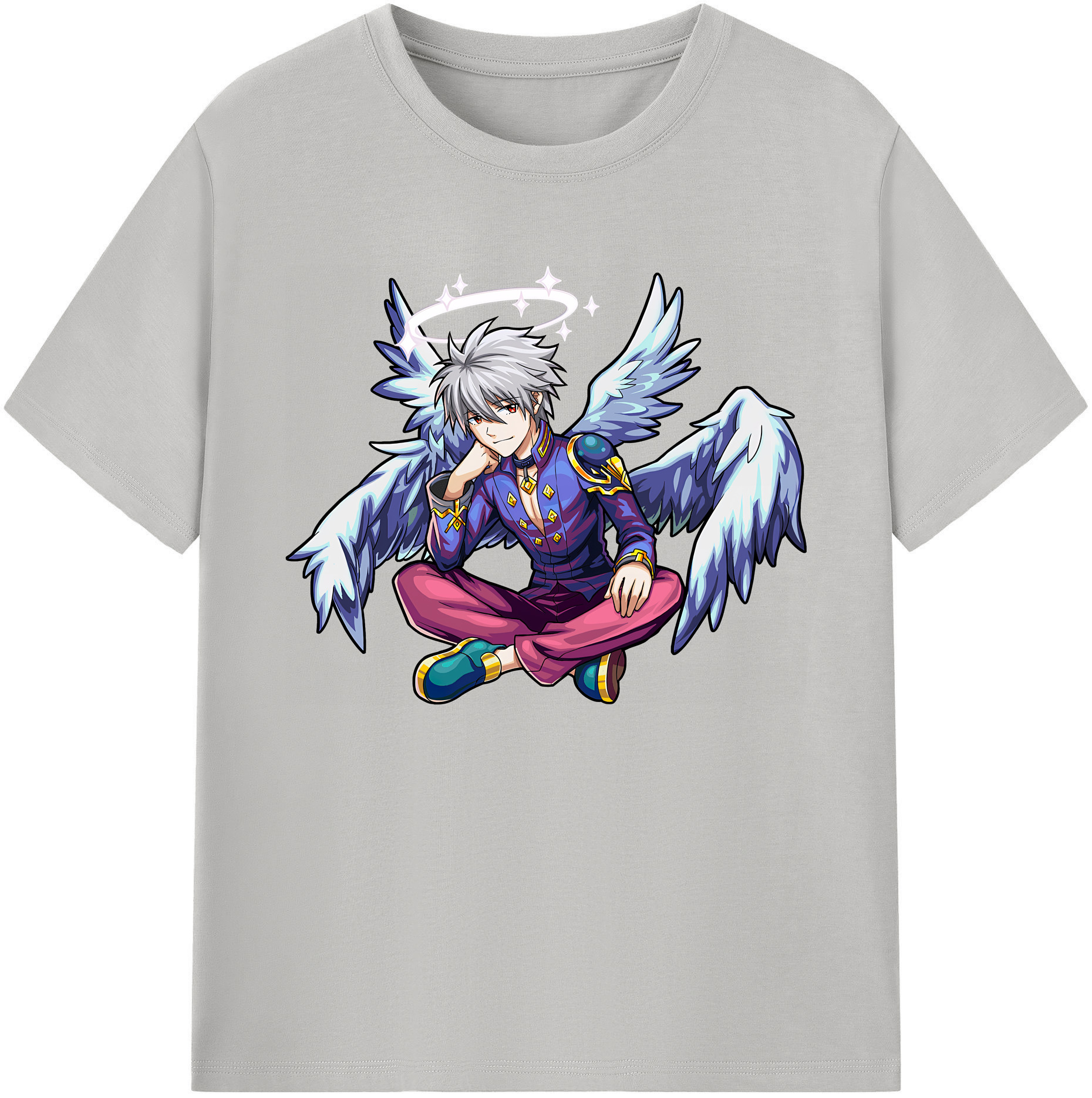 （画像用） EVA 新世紀エヴァンゲリオン 綿100％ メンズ半袖Tシャツ｜肌触りやわらか＆通気性