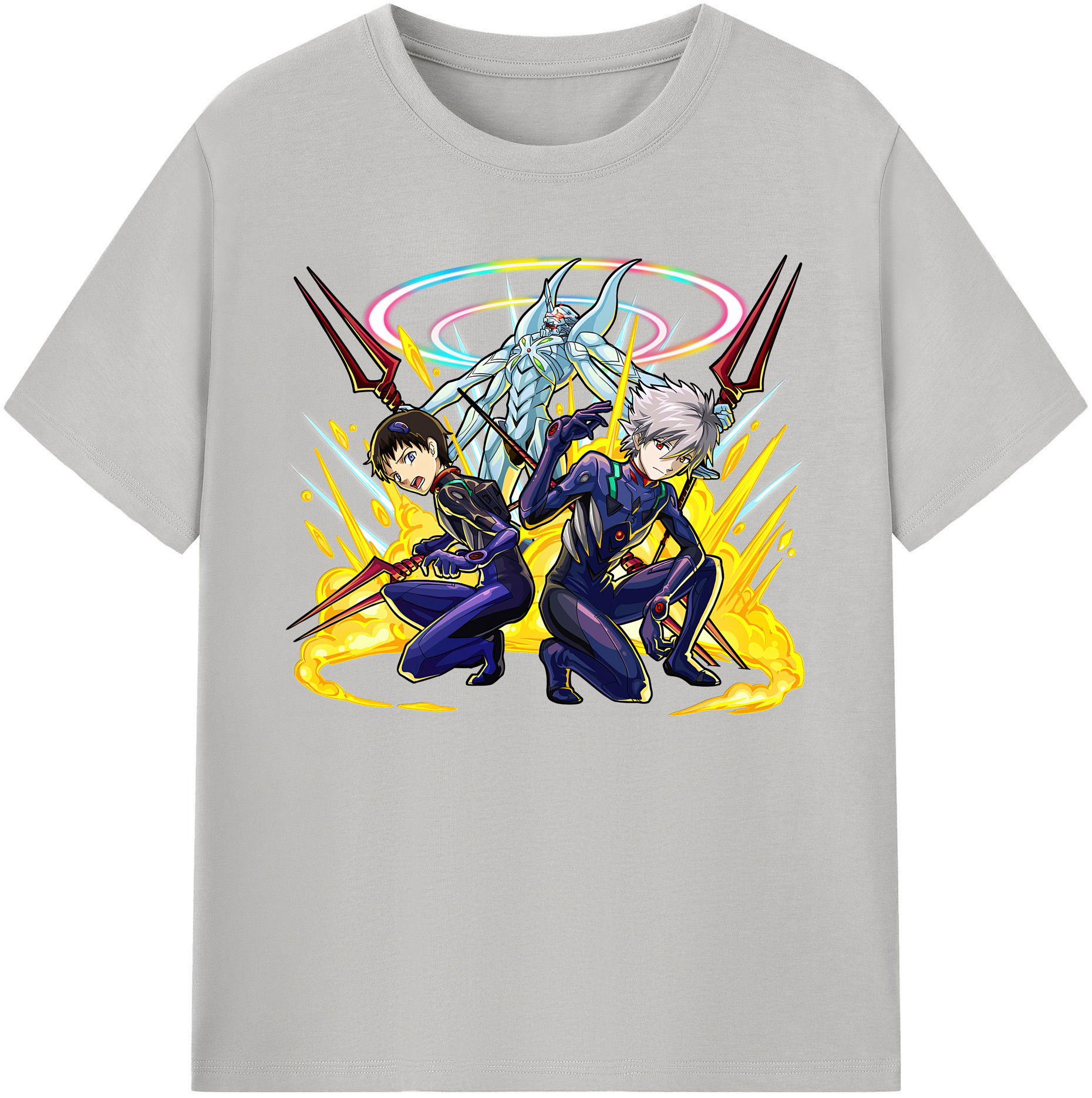 （画像用） EVA 新世紀エヴァンゲリオン 綿100％ メンズ半袖Tシャツ｜肌触りやわらか＆通気性