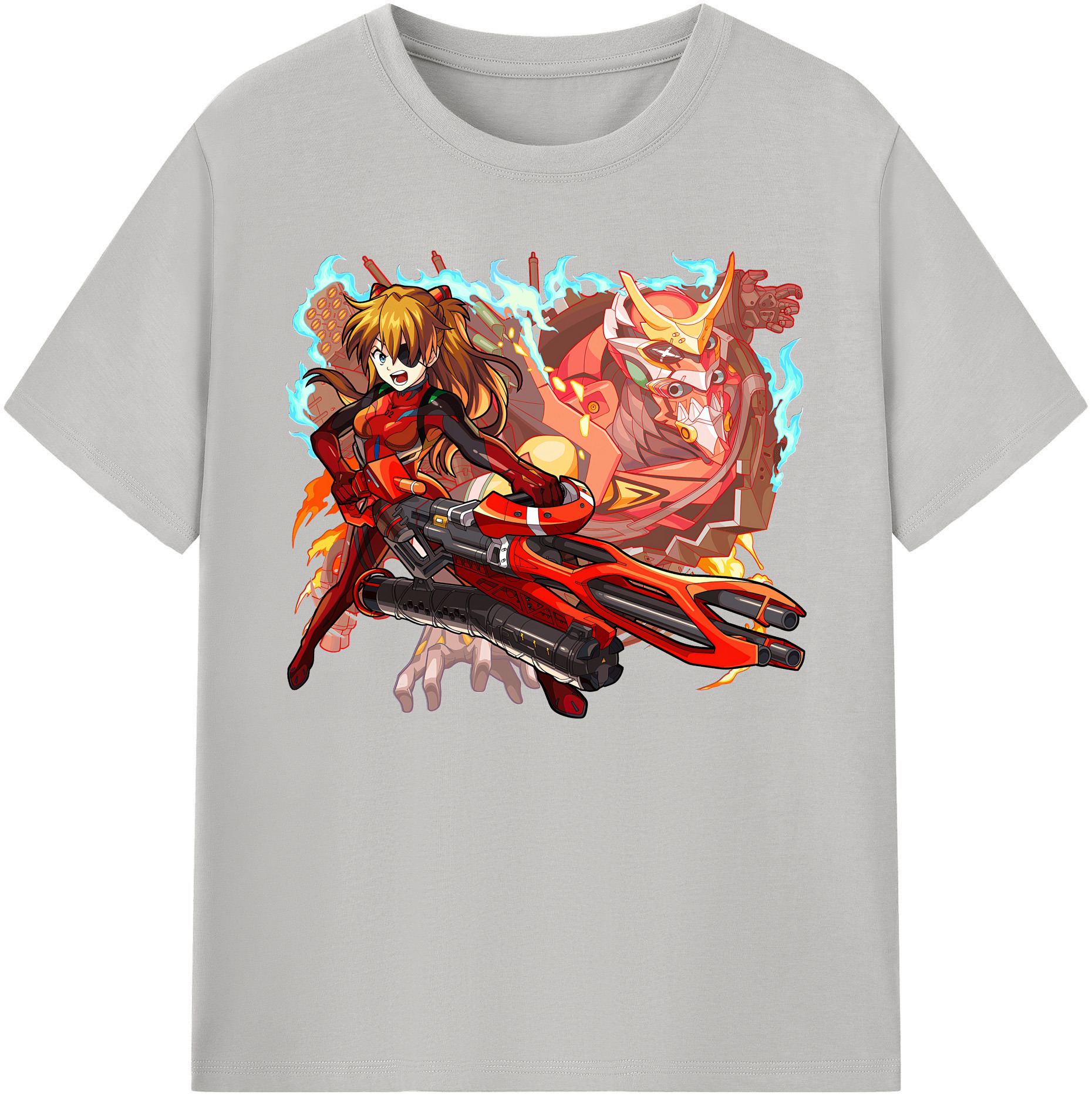 （画像用） EVA 新世紀エヴァンゲリオン 綿100％ メンズ半袖Tシャツ｜肌触りやわらか＆通気性