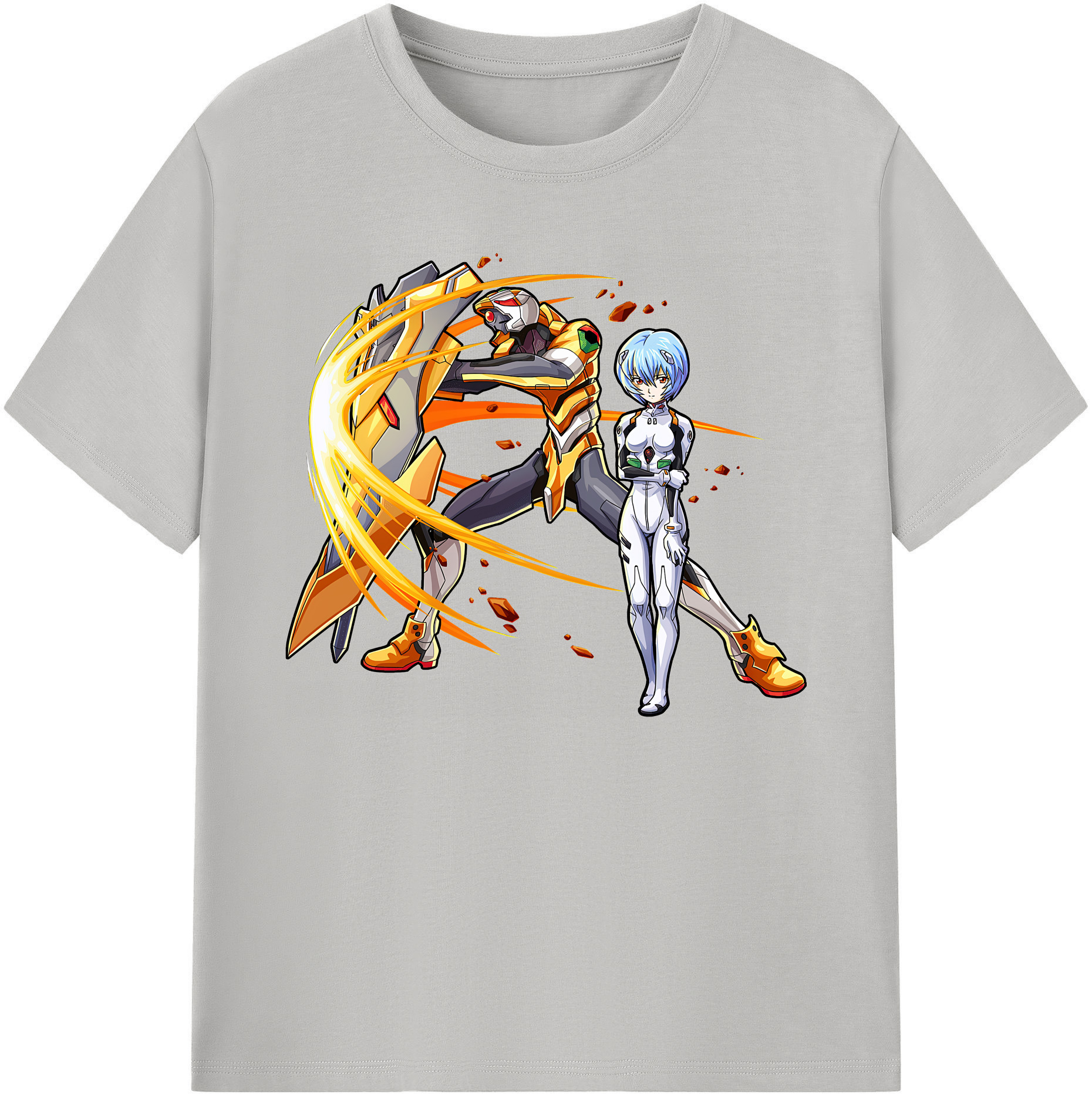 （画像用） EVA 新世紀エヴァンゲリオン 綿100％ メンズ半袖Tシャツ｜肌触りやわらか＆通気性