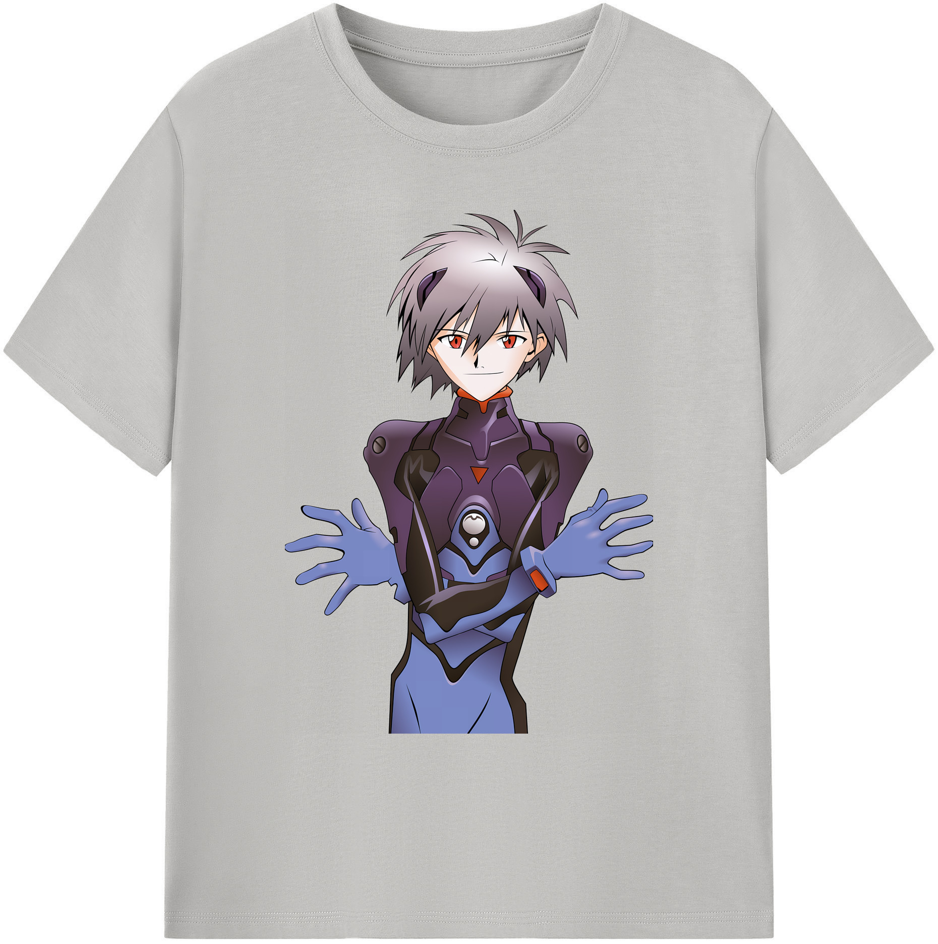 （画像用） EVA 新世紀エヴァンゲリオン 綿100％ メンズ半袖Tシャツ｜肌触りやわらか＆通気性