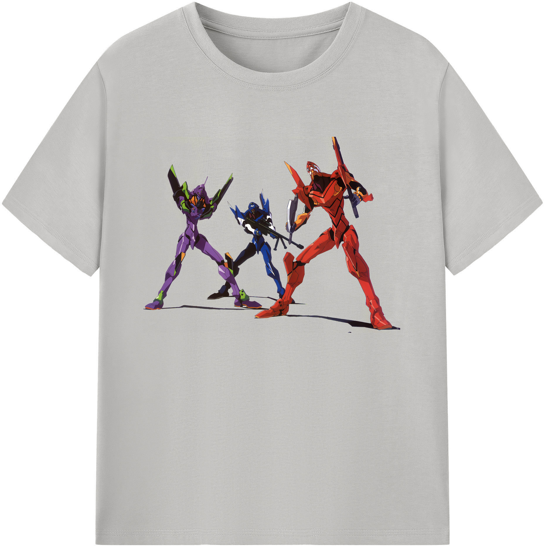 （画像用） EVA 新世紀エヴァンゲリオン 綿100％ メンズ半袖Tシャツ｜肌触りやわらか＆通気性