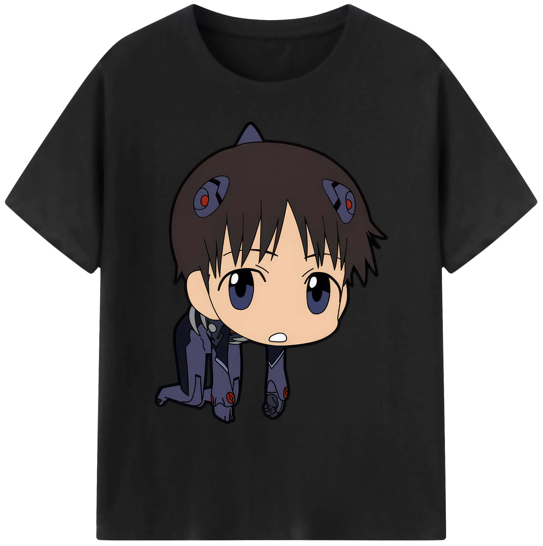 （画像用） EVA 新世紀エヴァンゲリオン 綿100％ メンズ半袖Tシャツ｜肌触りやわらか＆通気性