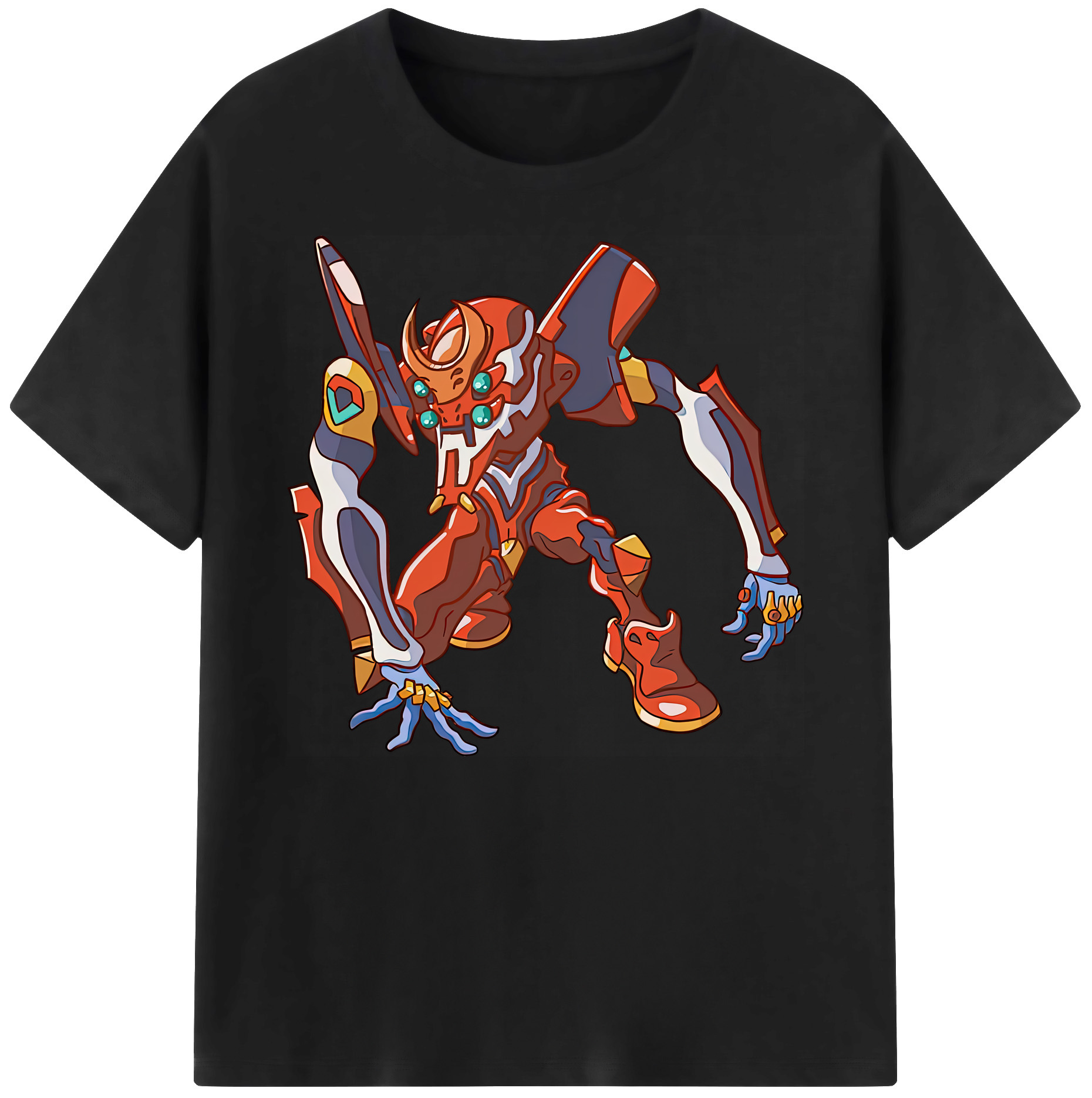 （画像用） EVA 新世紀エヴァンゲリオン 綿100％ メンズ半袖Tシャツ｜肌触りやわらか＆通気性