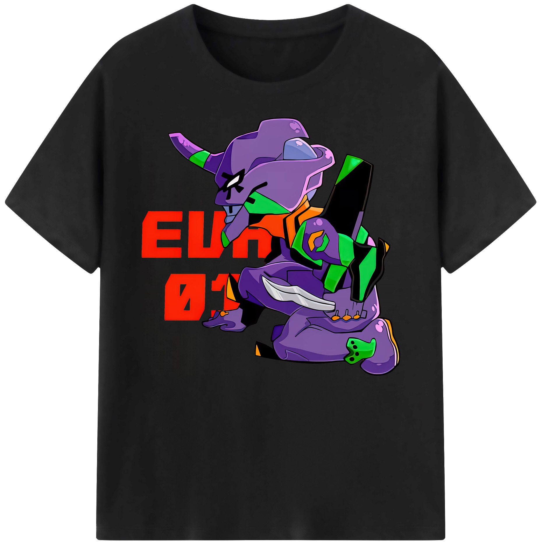 （画像用） EVA 新世紀エヴァンゲリオン 綿100％ メンズ半袖Tシャツ｜肌触りやわらか＆通気性