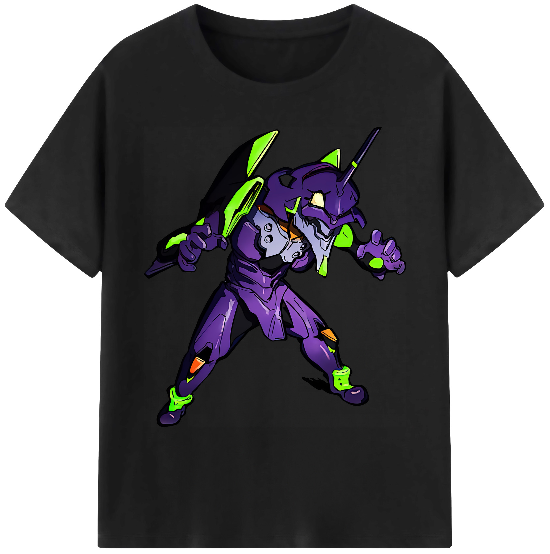 （画像用） EVA 新世紀エヴァンゲリオン 綿100％ メンズ半袖Tシャツ｜肌触りやわらか＆通気性