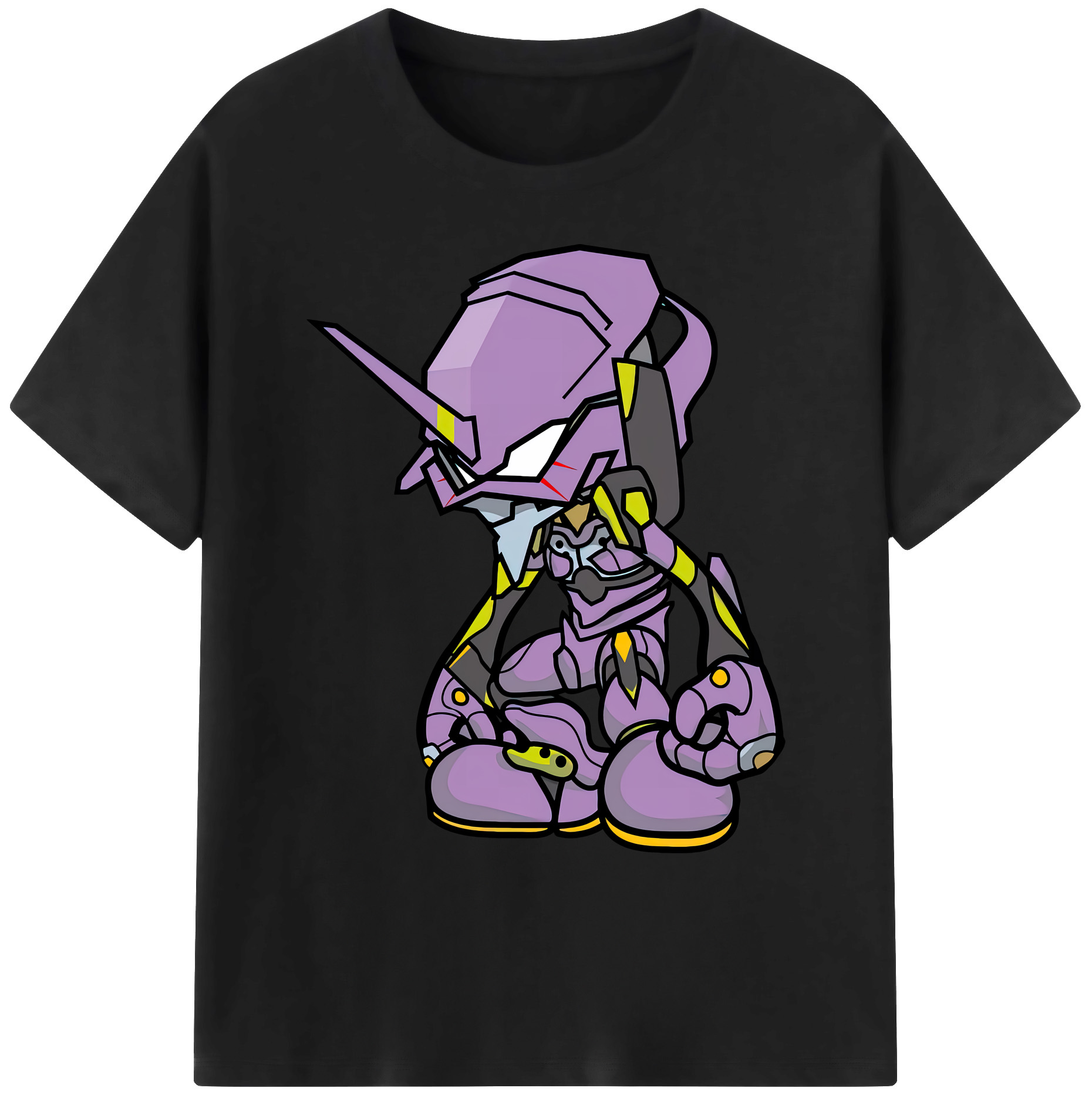 （画像用） EVA 新世紀エヴァンゲリオン 綿100％ メンズ半袖Tシャツ｜肌触りやわらか＆通気性