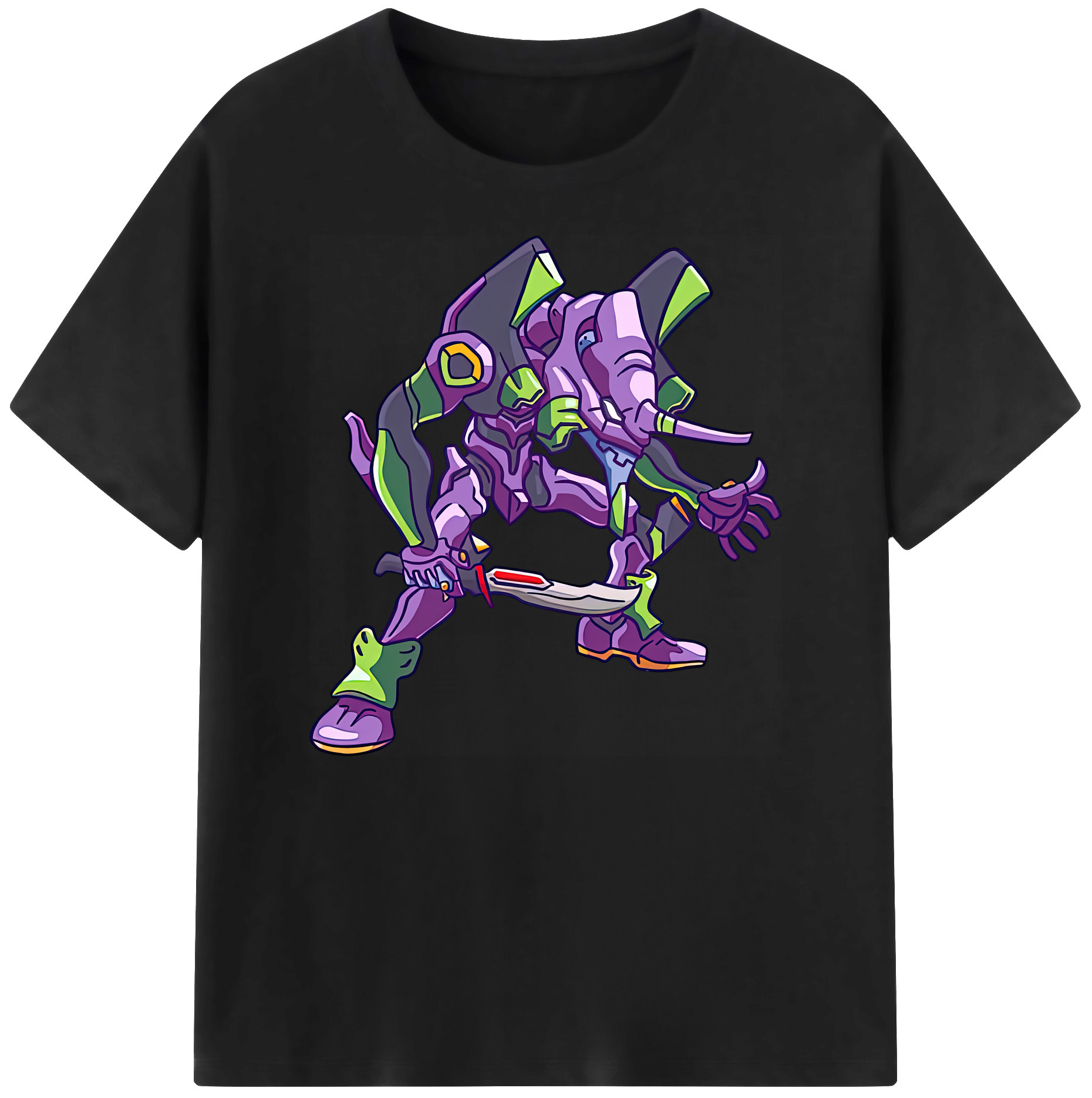 （画像用） EVA 新世紀エヴァンゲリオン 綿100％ メンズ半袖Tシャツ｜肌触りやわらか＆通気性