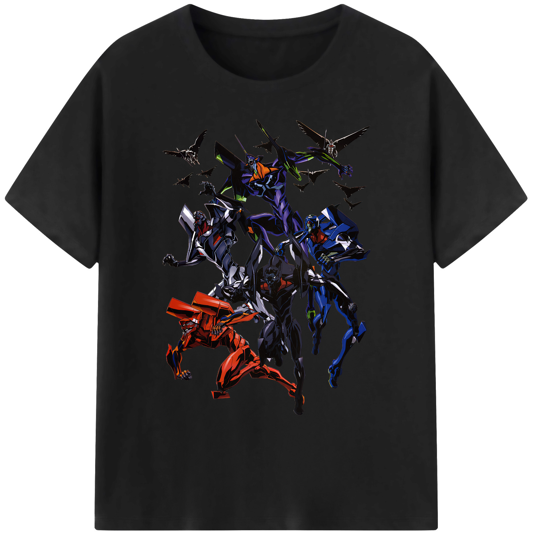 （画像用） EVA 新世紀エヴァンゲリオン 綿100％ メンズ半袖Tシャツ｜肌触りやわらか＆通気性