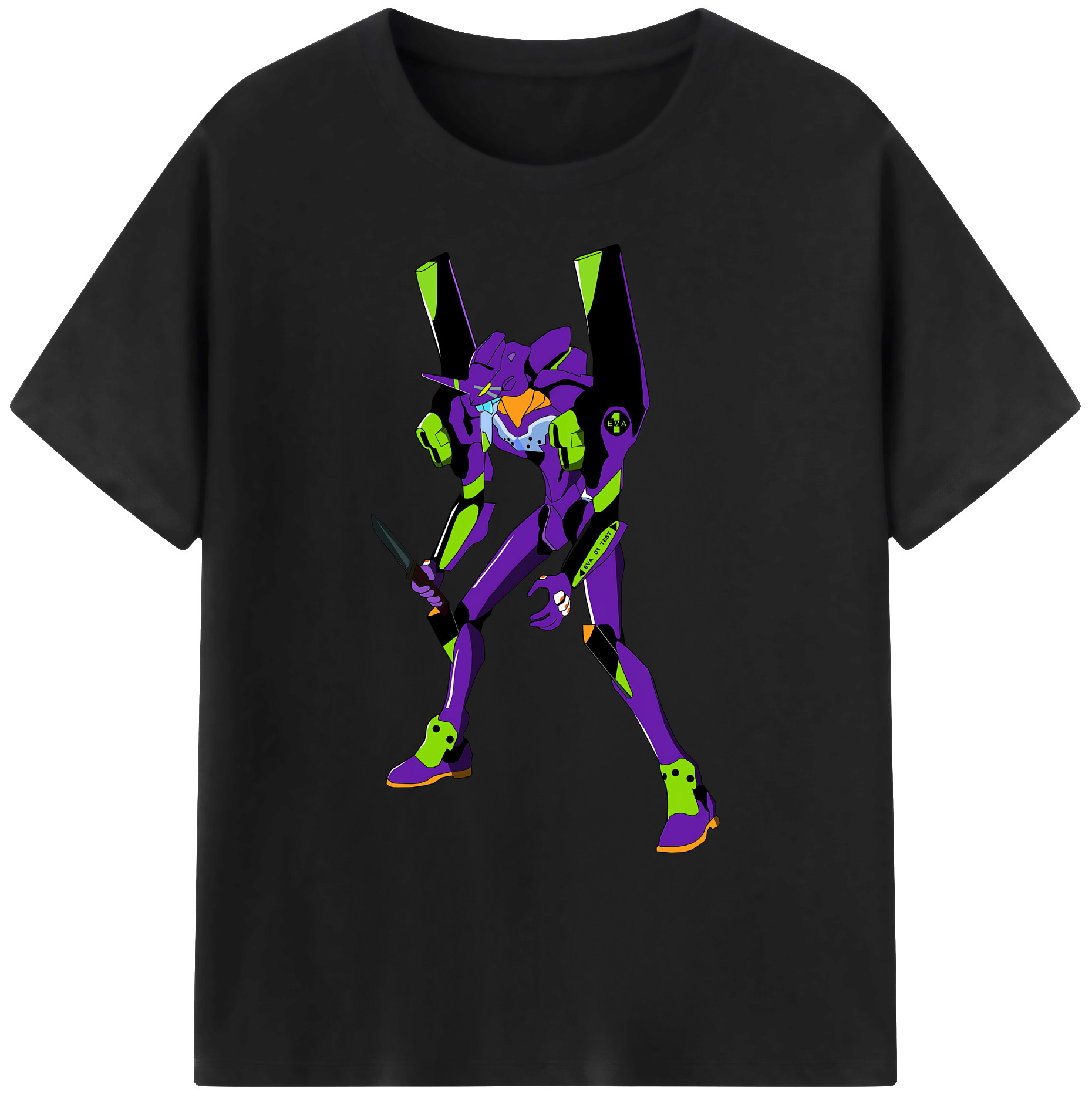 （画像用） EVA 新世紀エヴァンゲリオン 綿100％ メンズ半袖Tシャツ｜肌触りやわらか＆通気性