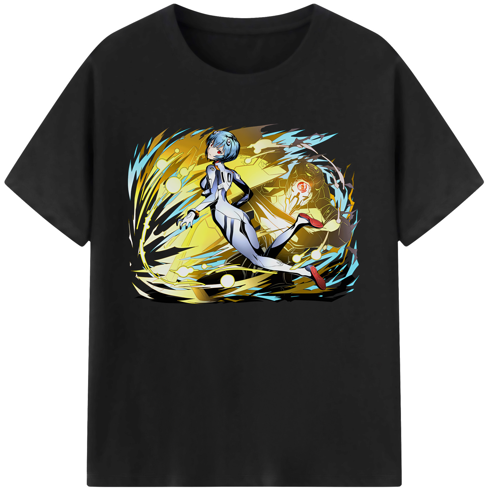 （画像用） EVA 新世紀エヴァンゲリオン 綿100％ メンズ半袖Tシャツ｜肌触りやわらか＆通気性