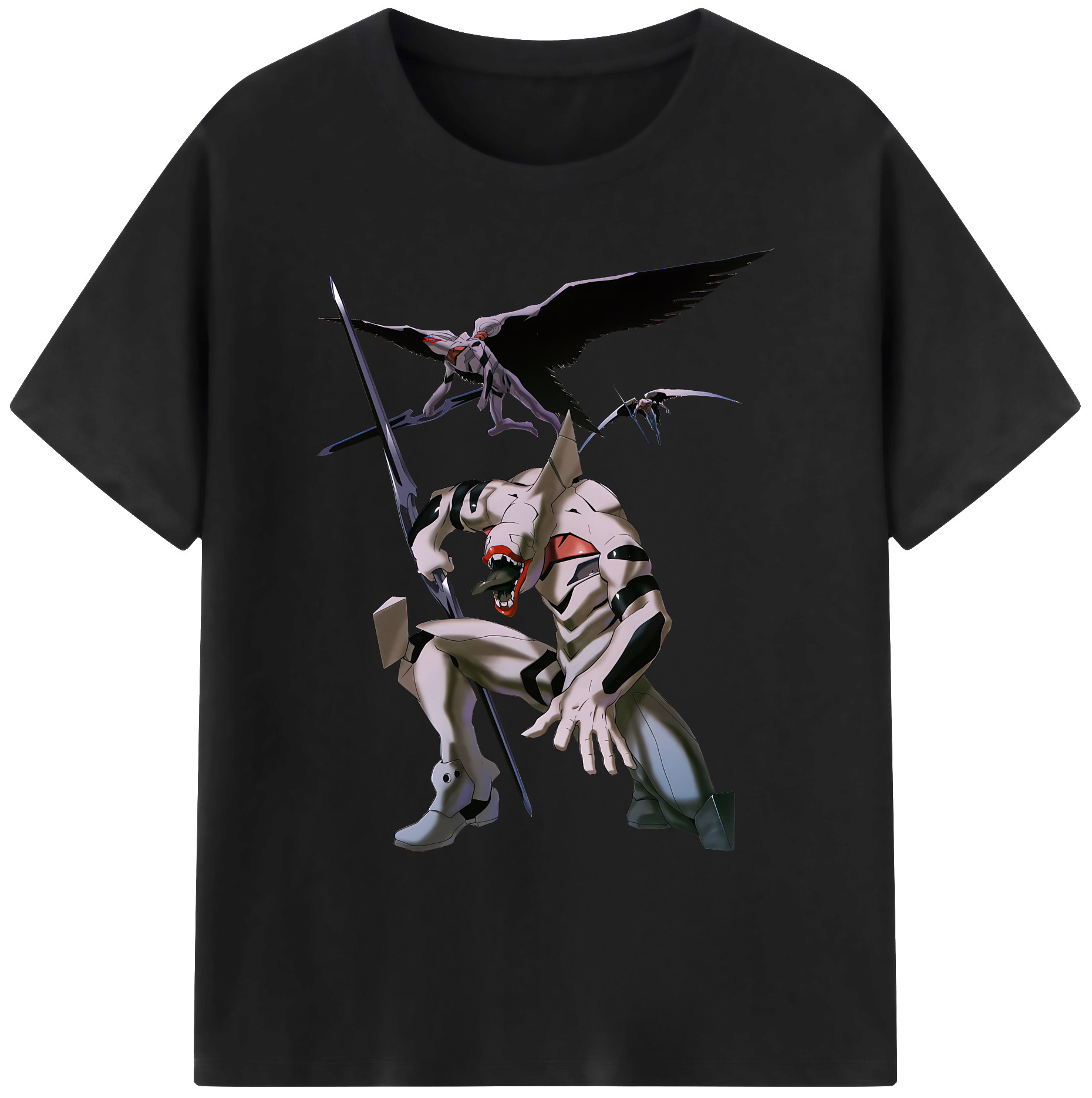 （画像用） EVA 新世紀エヴァンゲリオン 綿100％ メンズ半袖Tシャツ｜肌触りやわらか＆通気性