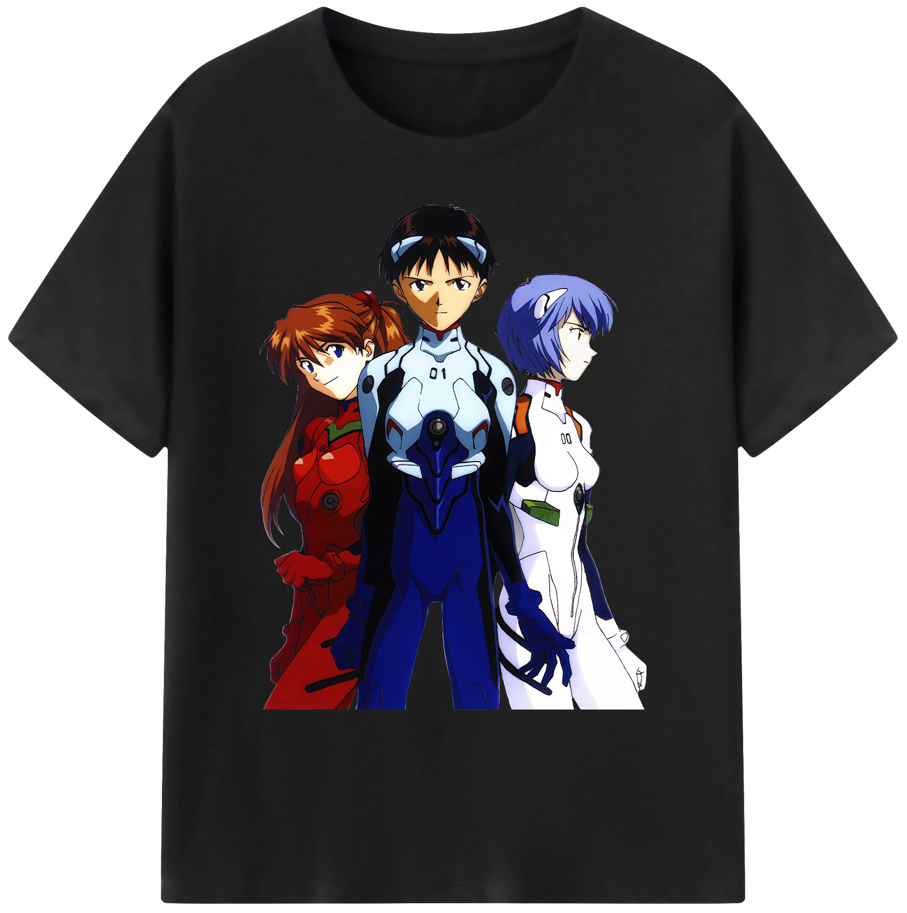 （画像用） EVA 新世紀エヴァンゲリオン 綿100％ メンズ半袖Tシャツ｜肌触りやわらか＆通気性