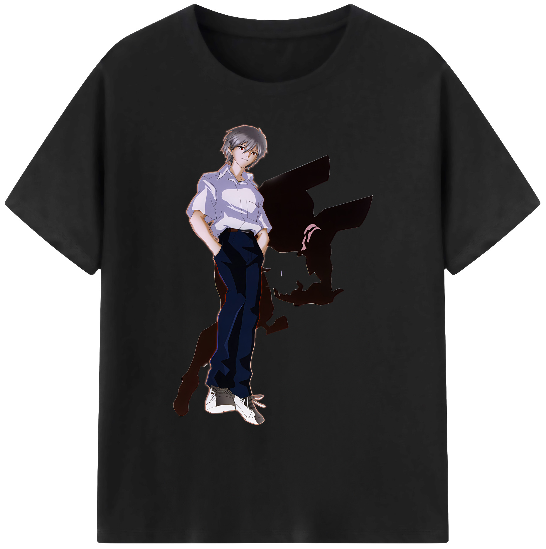 （画像用） EVA 新世紀エヴァンゲリオン 綿100％ メンズ半袖Tシャツ｜肌触りやわらか＆通気性