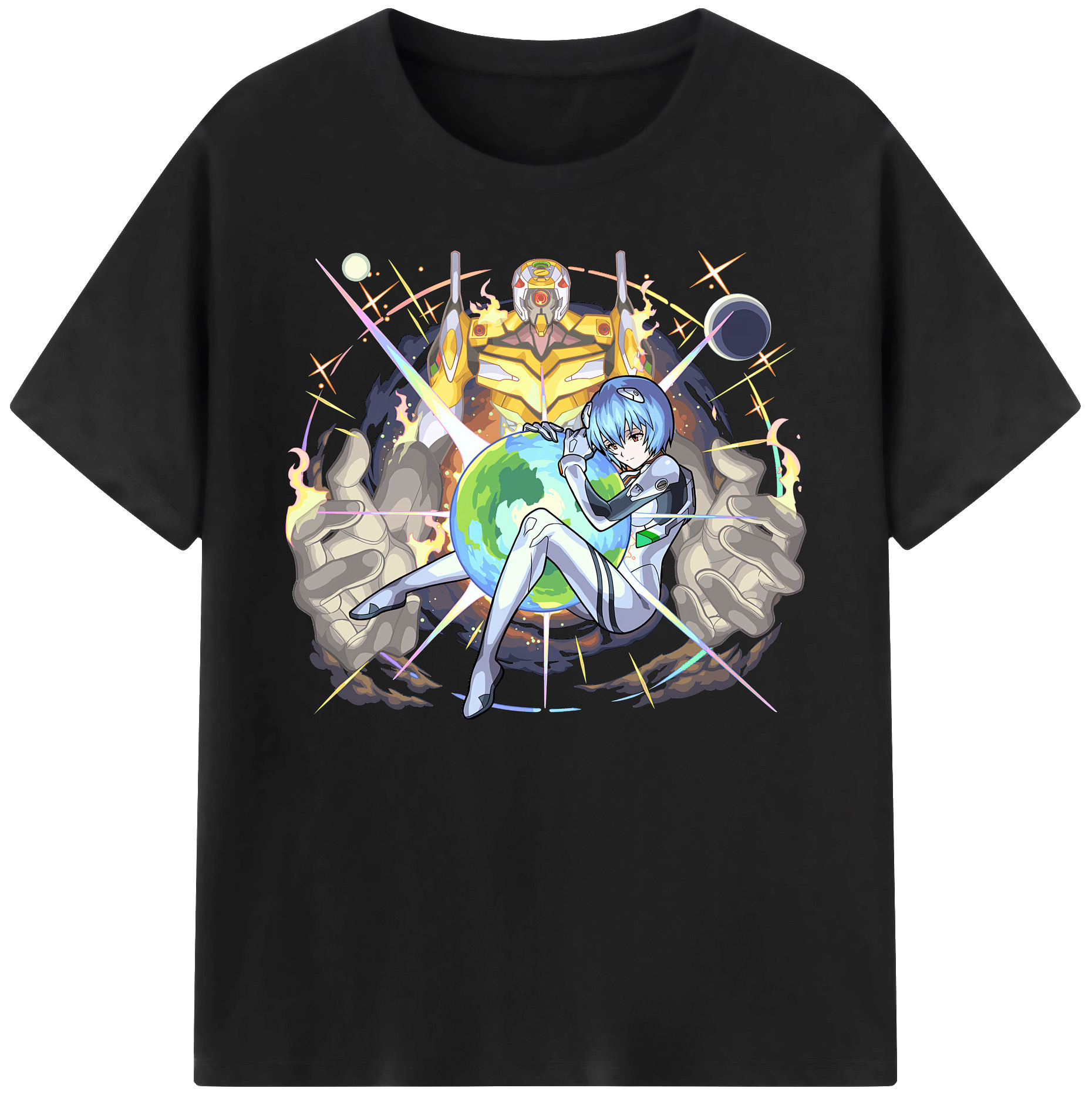 （画像用） EVA 新世紀エヴァンゲリオン 綿100％ メンズ半袖Tシャツ｜肌触りやわらか＆通気性