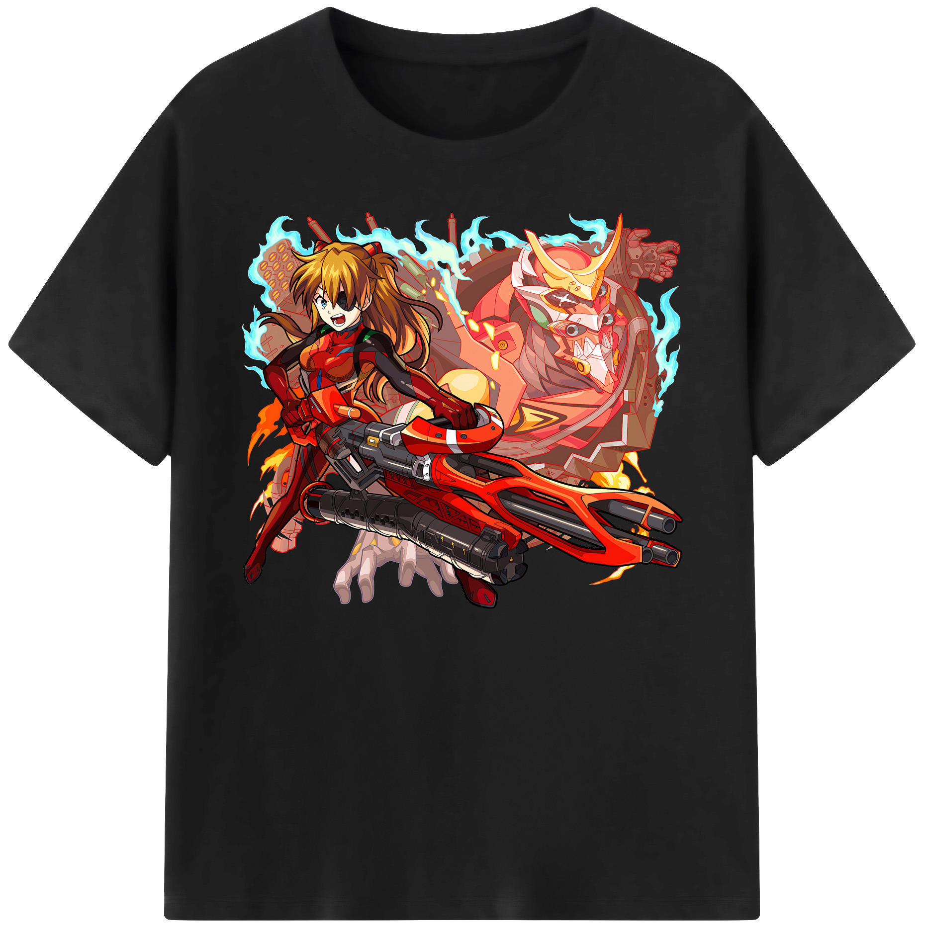 （画像用） EVA 新世紀エヴァンゲリオン 綿100％ メンズ半袖Tシャツ｜肌触りやわらか＆通気性