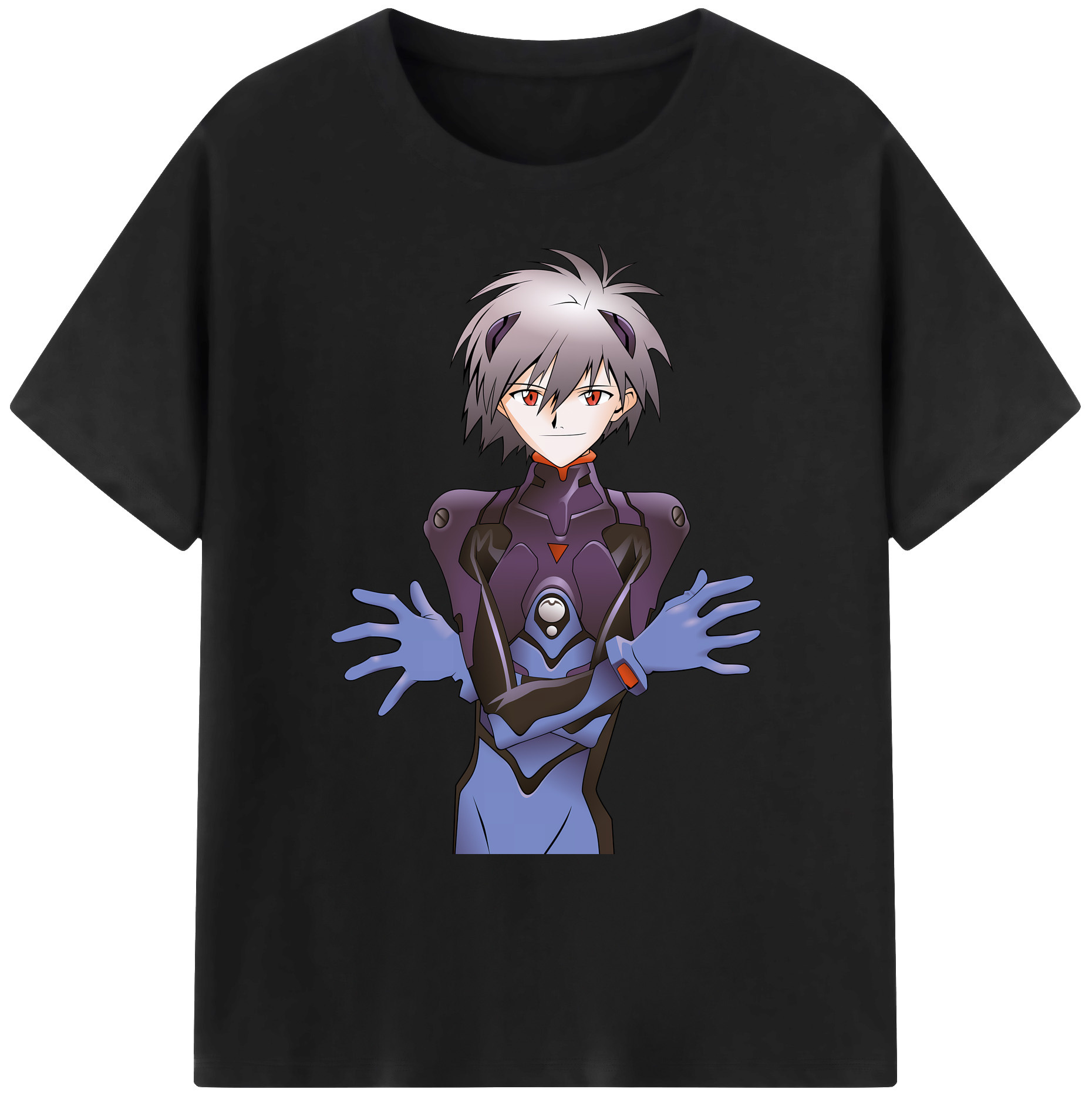 （画像用） EVA 新世紀エヴァンゲリオン 綿100％ メンズ半袖Tシャツ｜肌触りやわらか＆通気性