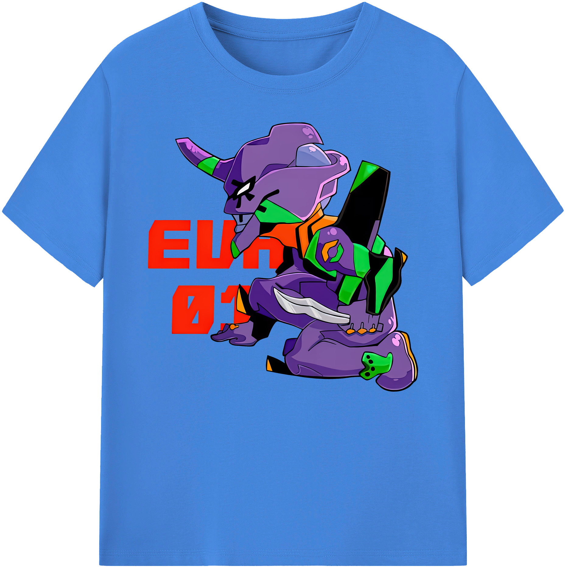 （画像用） EVA 新世紀エヴァンゲリオン 綿100％ メンズ半袖Tシャツ｜肌触りやわらか＆通気性