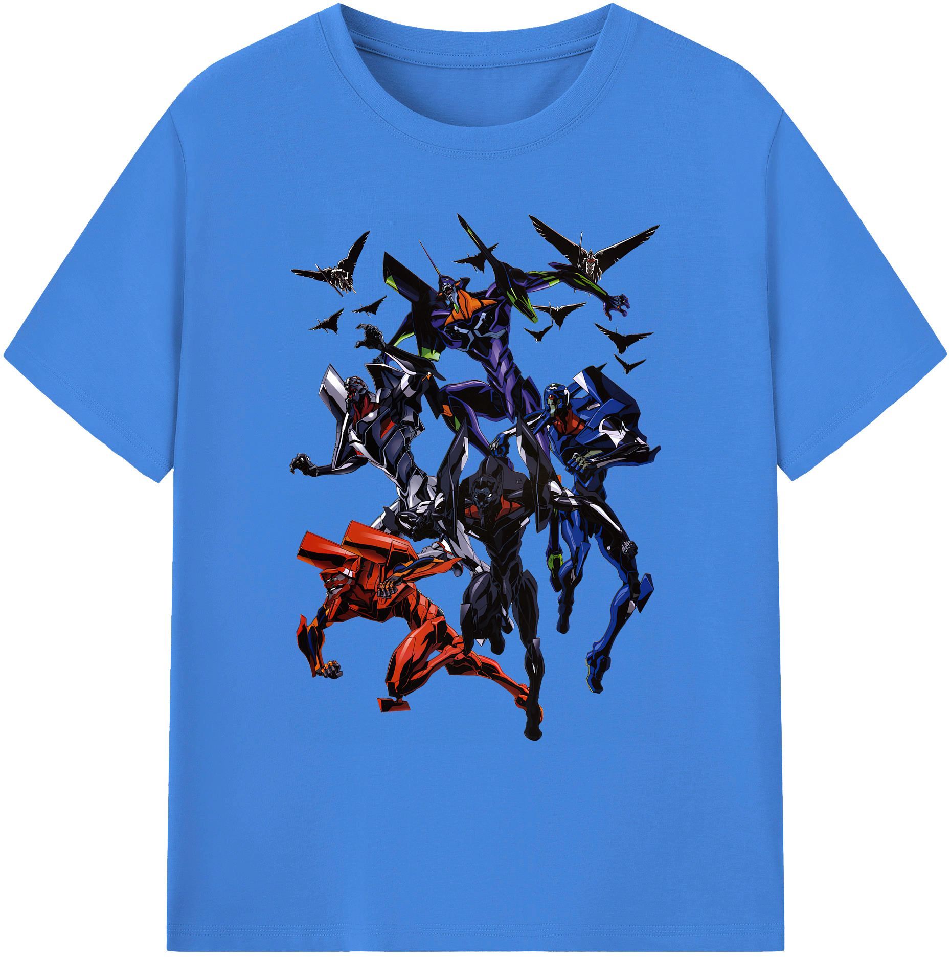 （画像用） EVA 新世紀エヴァンゲリオン 綿100％ メンズ半袖Tシャツ｜肌触りやわらか＆通気性