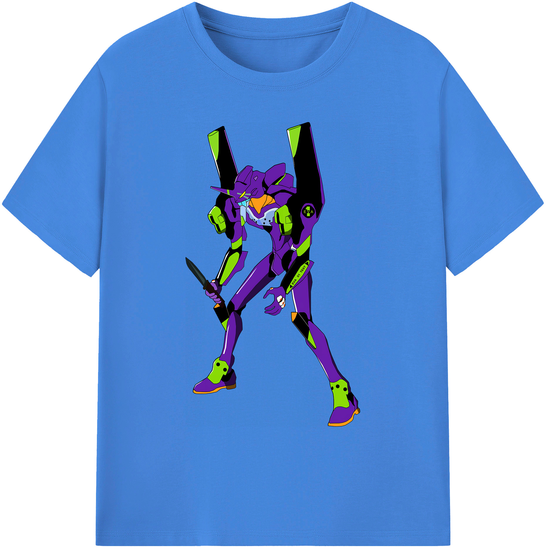 （画像用） EVA 新世紀エヴァンゲリオン 綿100％ メンズ半袖Tシャツ｜肌触りやわらか＆通気性
