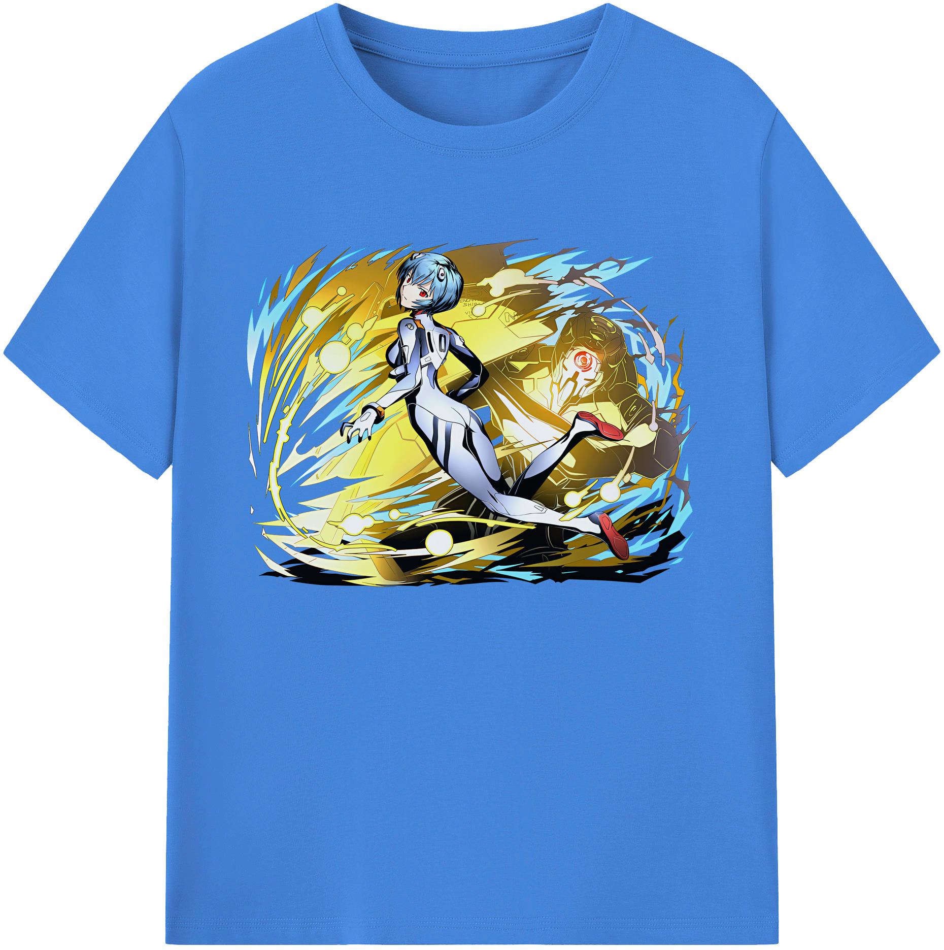 （画像用） EVA 新世紀エヴァンゲリオン 綿100％ メンズ半袖Tシャツ｜肌触りやわらか＆通気性