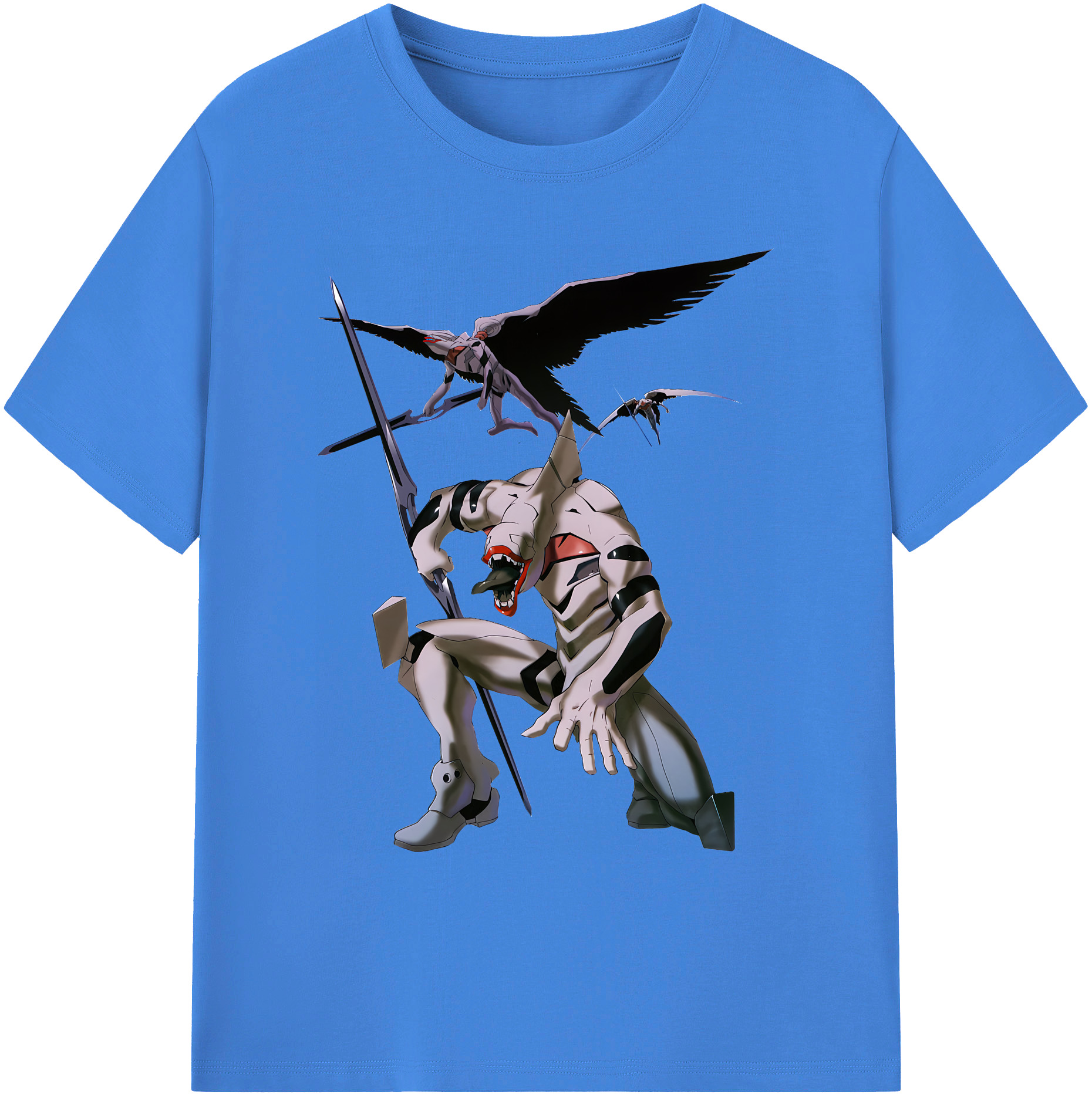 （画像用） EVA 新世紀エヴァンゲリオン 綿100％ メンズ半袖Tシャツ｜肌触りやわらか＆通気性