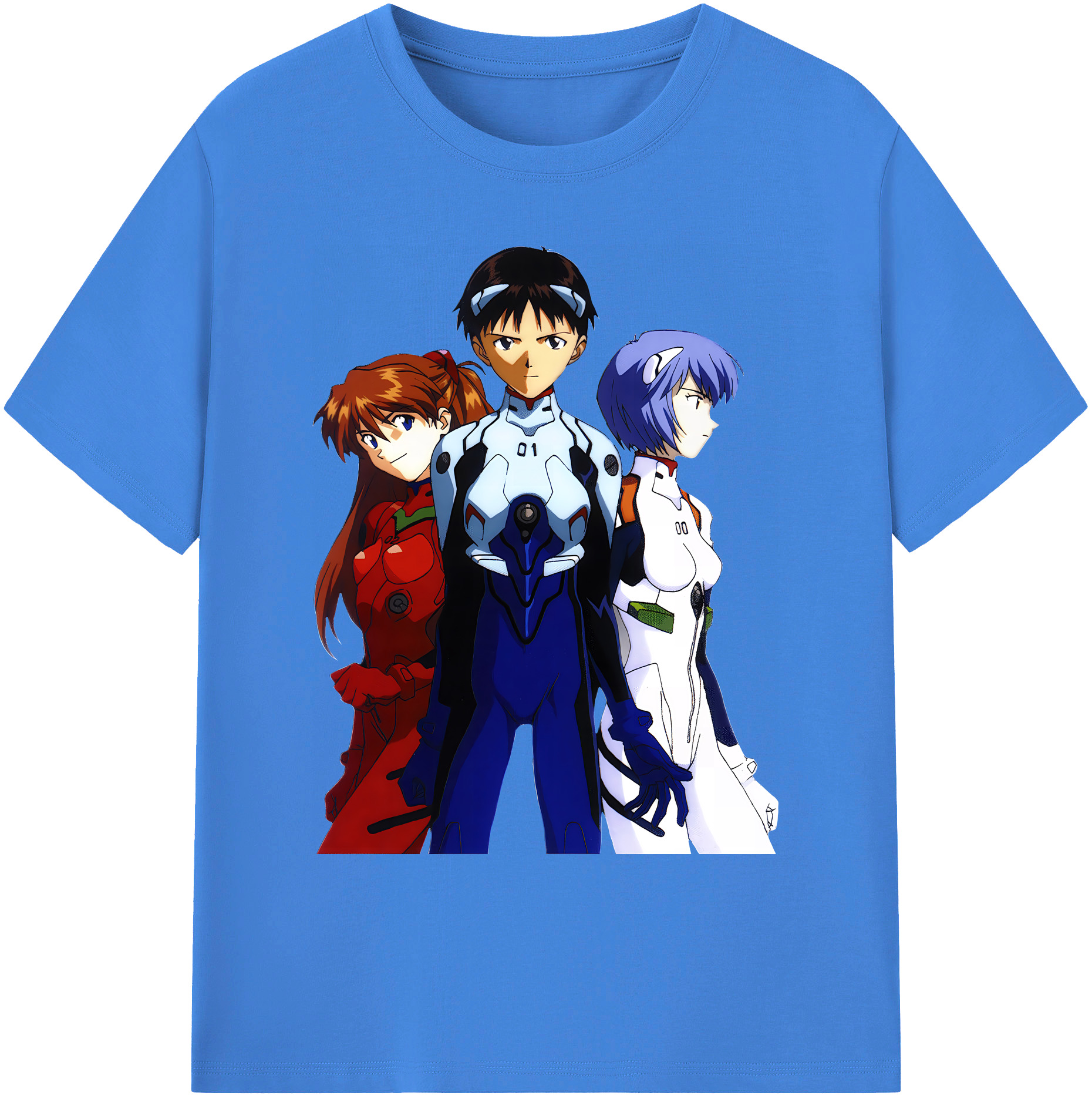 （画像用） EVA 新世紀エヴァンゲリオン 綿100％ メンズ半袖Tシャツ｜肌触りやわらか＆通気性