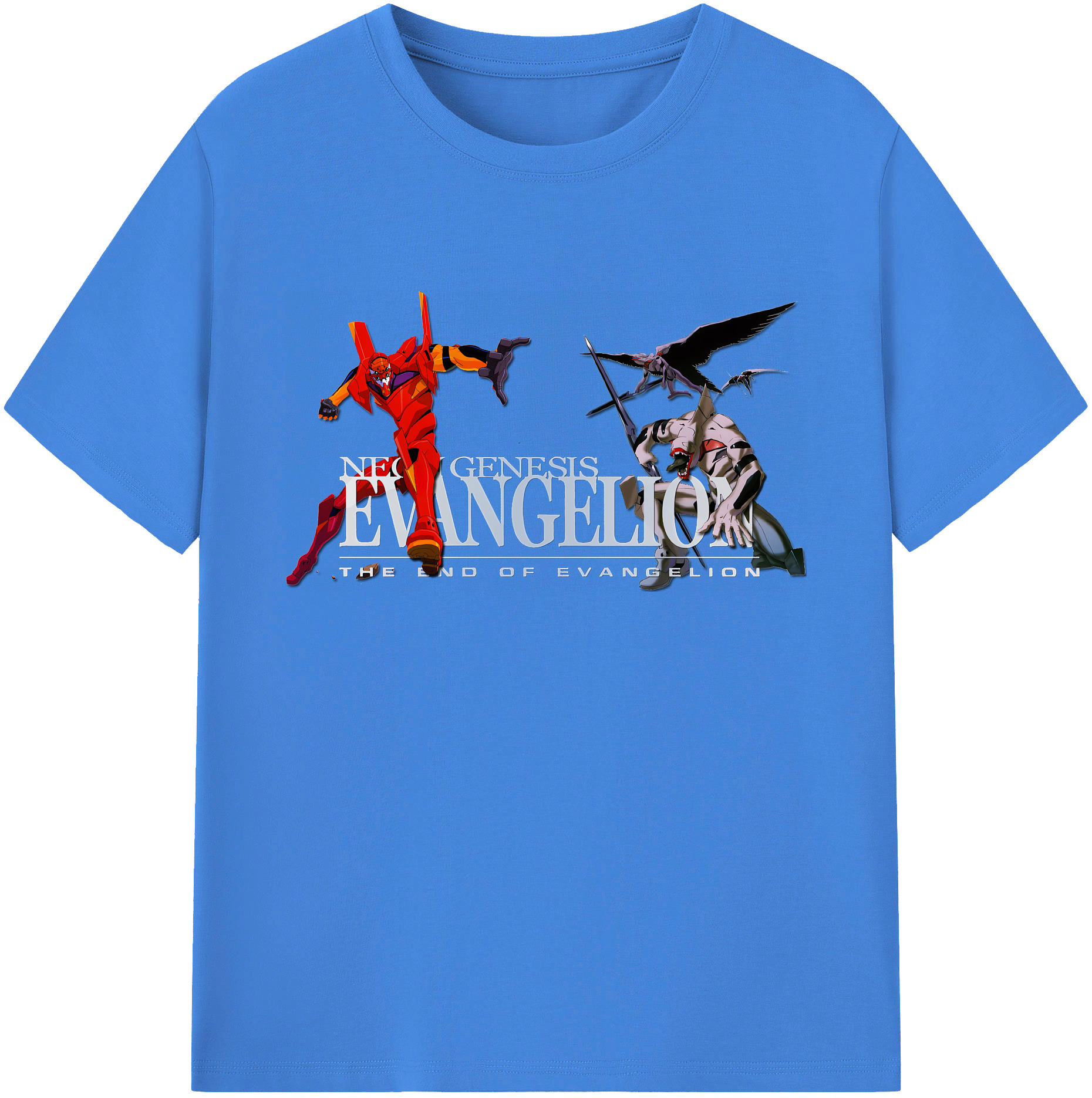 （画像用） EVA 新世紀エヴァンゲリオン 綿100％ メンズ半袖Tシャツ｜肌触りやわらか＆通気性