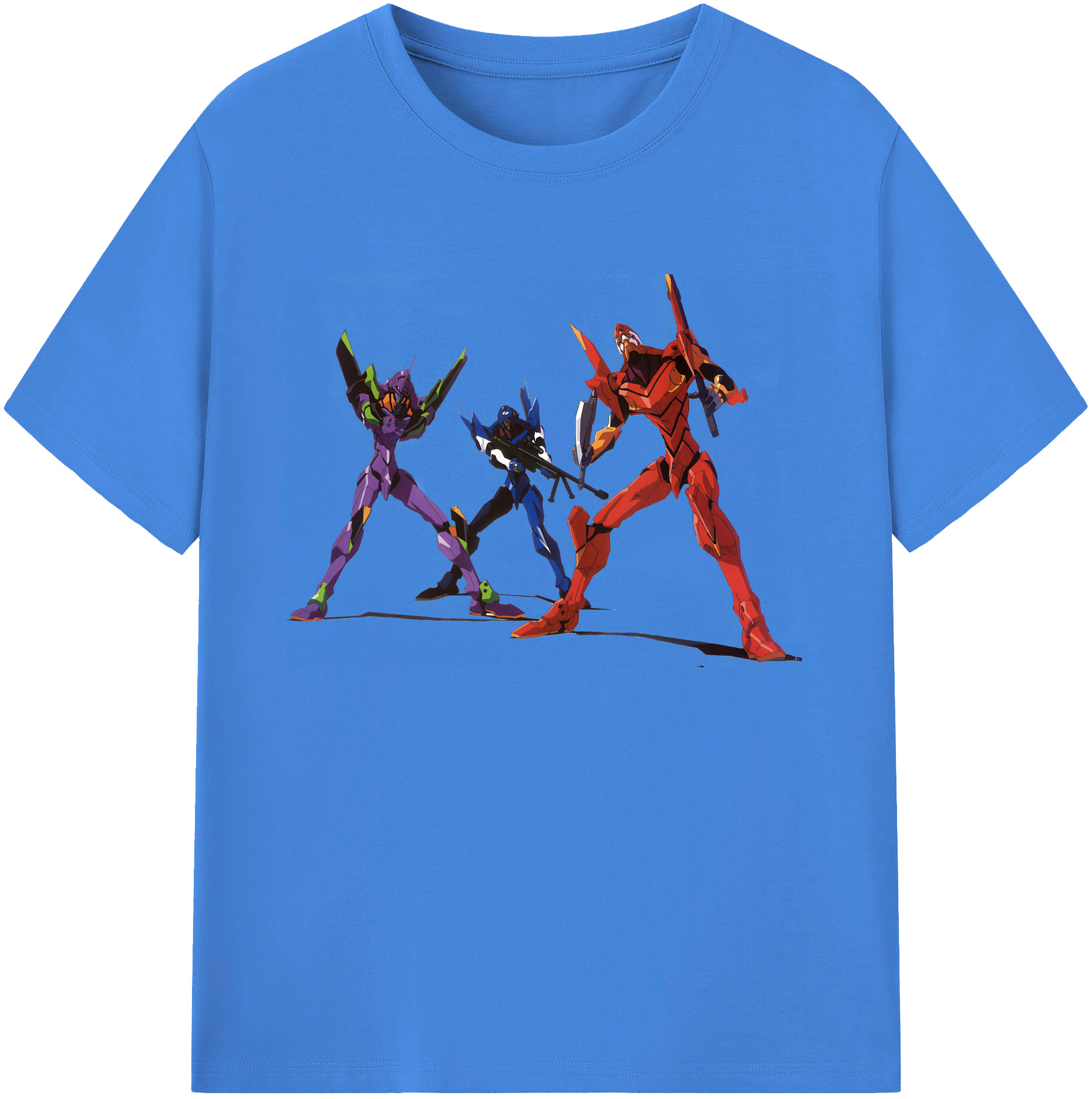 （画像用） EVA 新世紀エヴァンゲリオン 綿100％ メンズ半袖Tシャツ｜肌触りやわらか＆通気性