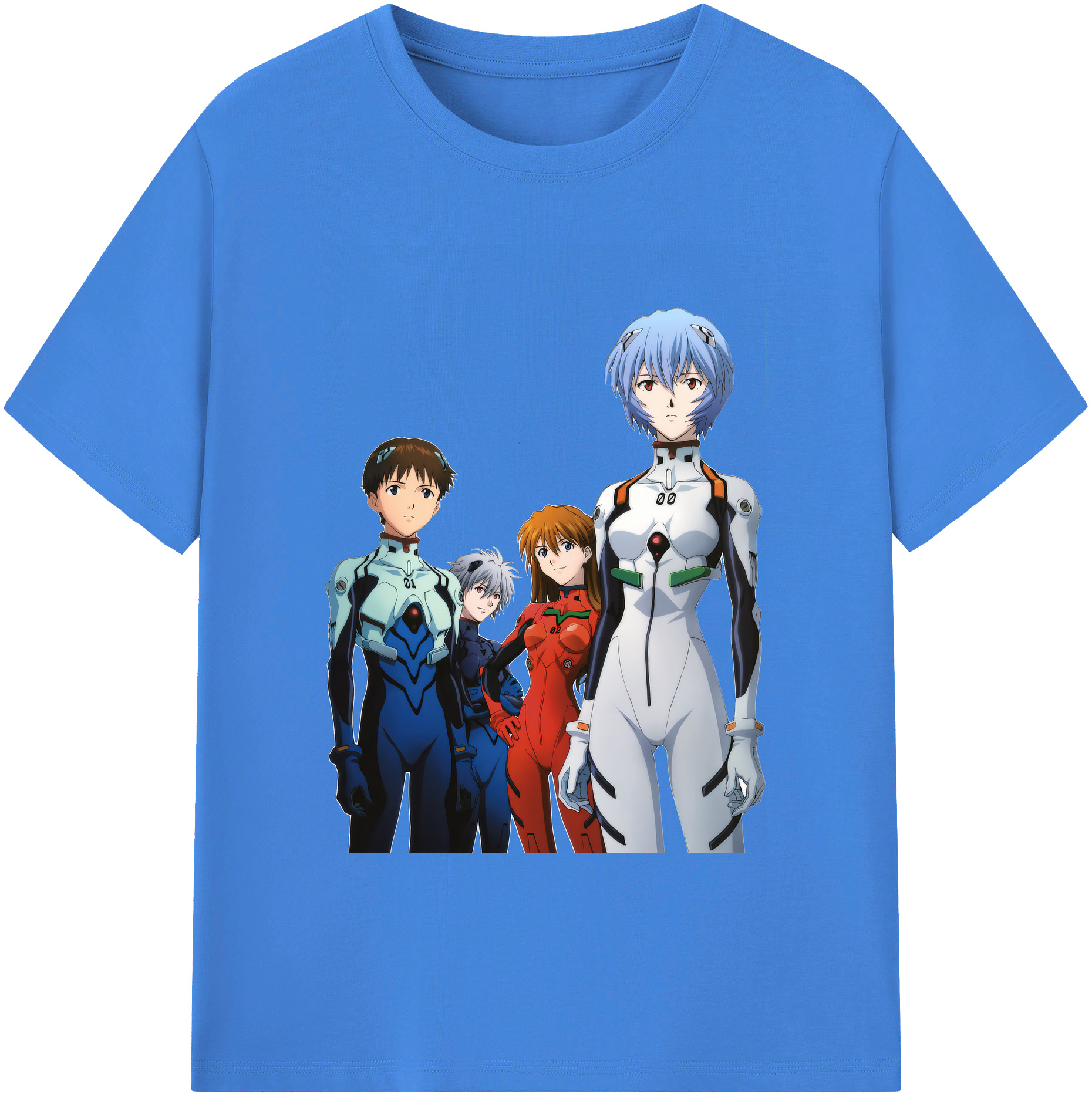 （画像用） EVA 新世紀エヴァンゲリオン 綿100％ メンズ半袖Tシャツ｜肌触りやわらか＆通気性