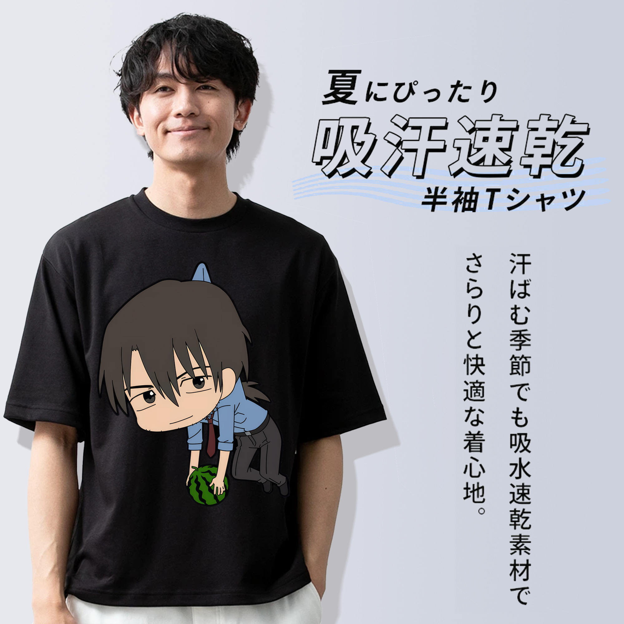 EVA 新世紀エヴァンゲリオン 綿100％ メンズ半袖Tシャツ｜肌触りやわらか＆通気性